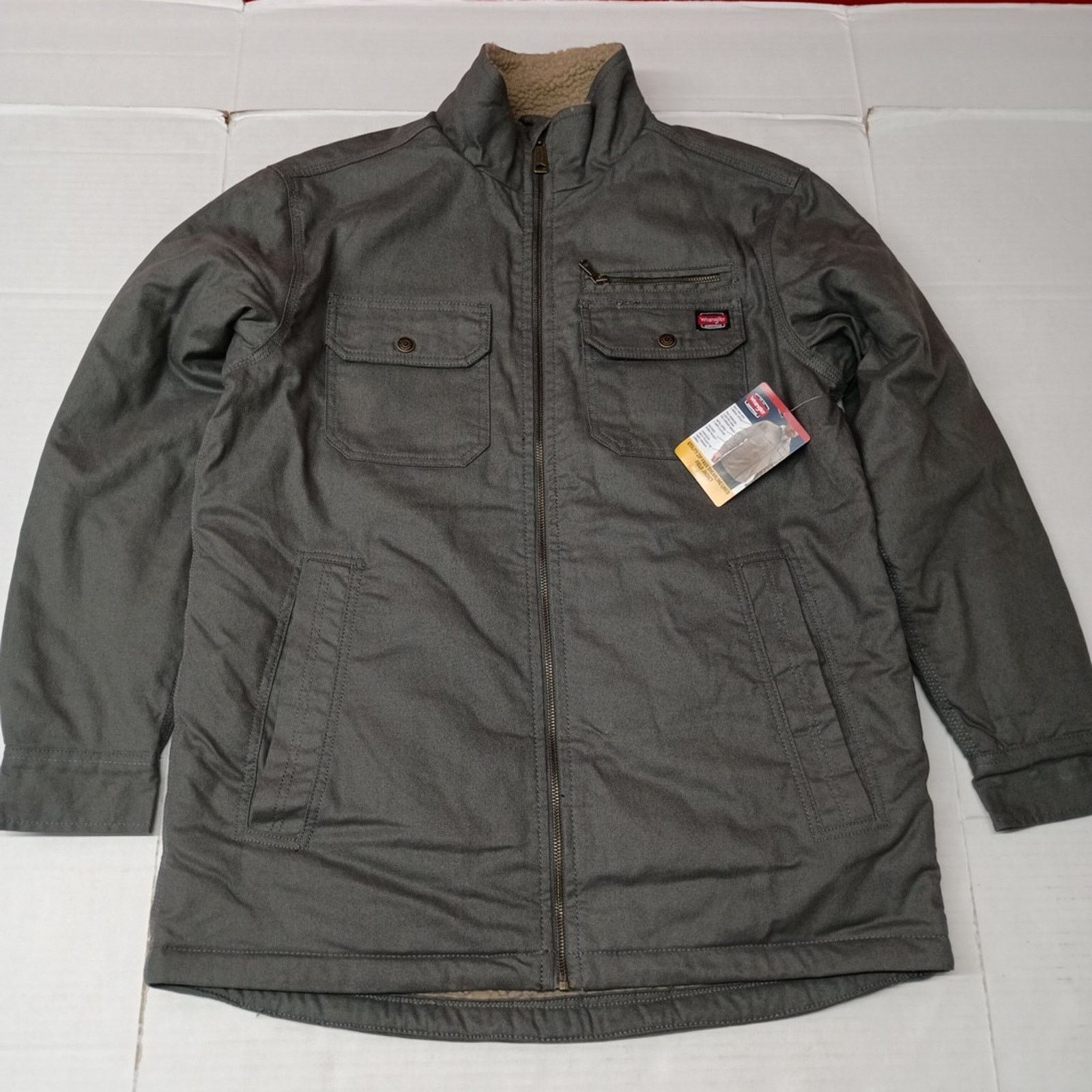 Wrangler Wrangler Sherpa Field Jacket Men's M (38-40) Gray Canvas Size US M / EU 48-50 / 2 - 1 Thumbnail