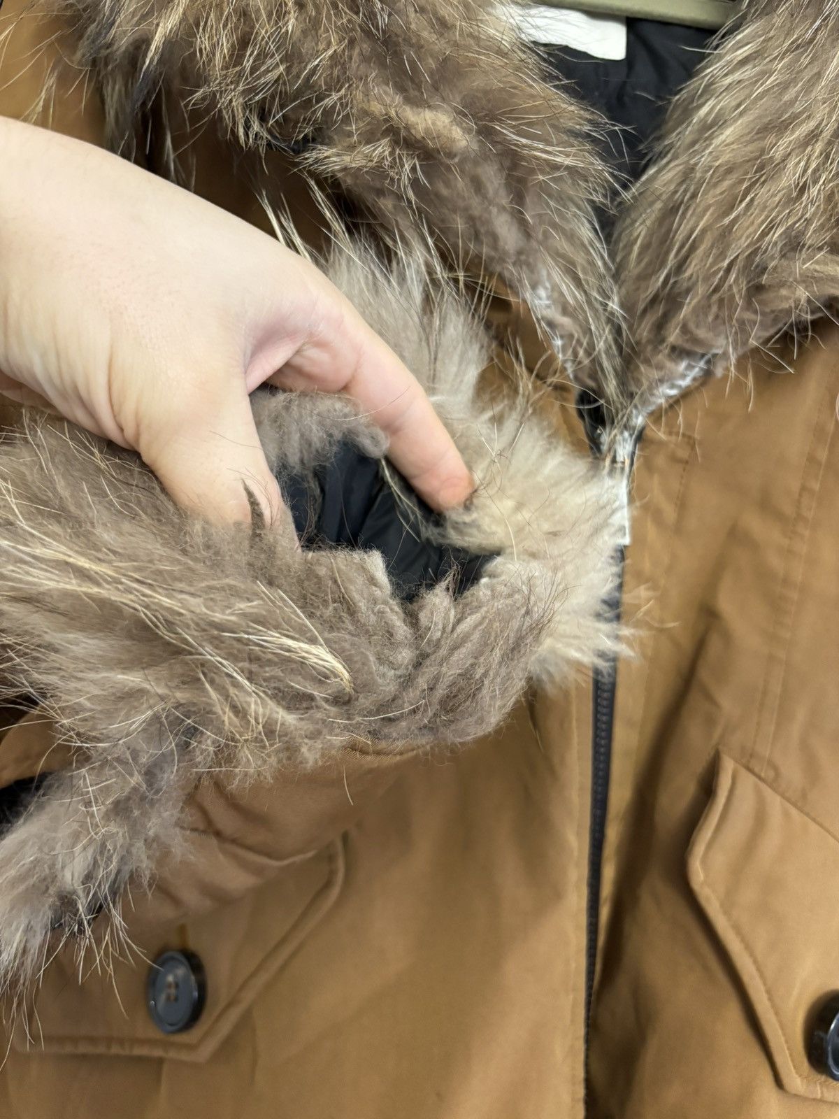Moncler Moncler Chireis Fur-Trimmed Coat Jacket Womans Size 2 Size S / US 4 / IT 40 - 11 Thumbnail