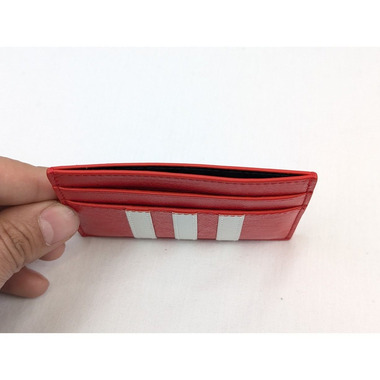 Balenciaga o1rshd1 Q:3 /DUP/ Size:OS / Arena Lamb Card Holder Red/White Size ONE SIZE - 11 Thumbnail