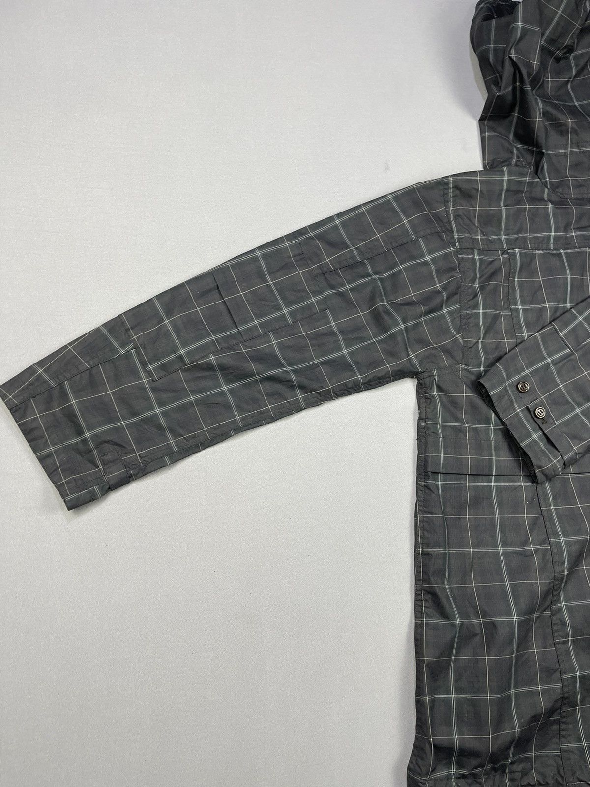 OMNIGOD Vintage OMNIGOD ANORAK Checkered Half Zipper Raincoat Size US M / EU 48-50 / 2 - 5 Thumbnail