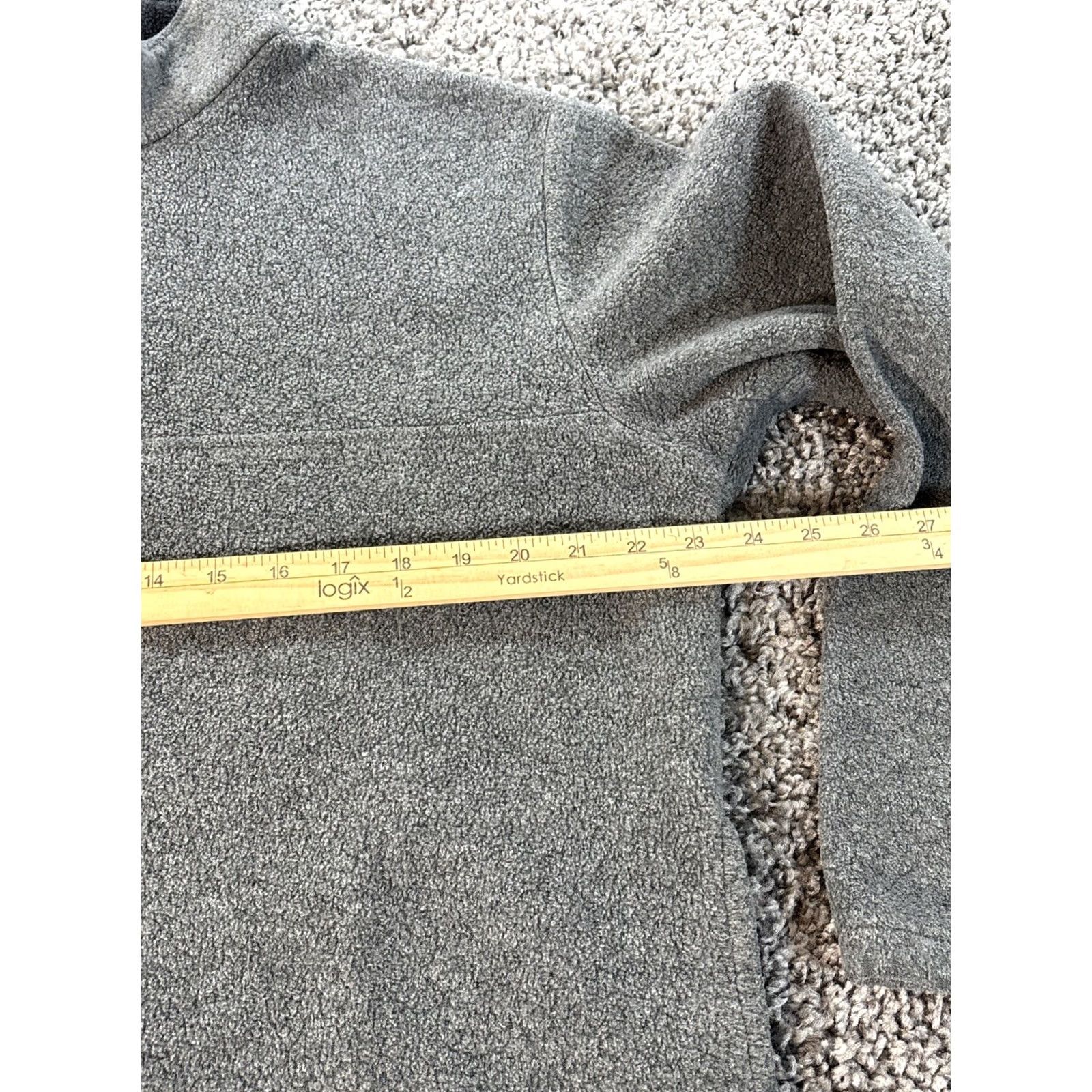 J.Crew VINTAGE J.CREW Oarsman Pullover 1/4 Zip Gray Fleece Men L Sweatshirt Mock Neck 90s College Preppy American Made USA Size US L / EU 52-54 / 3 - 3 Thumbnail