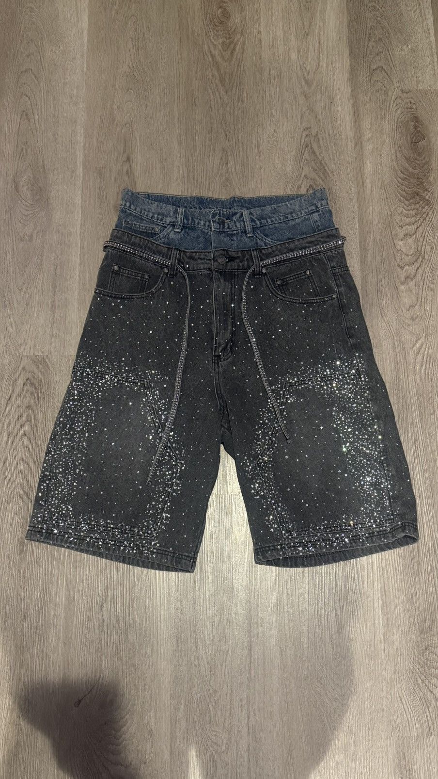 Other Star Studded Double Waisted Jorts Size US 34 / EU 50 - 1 Thumbnail