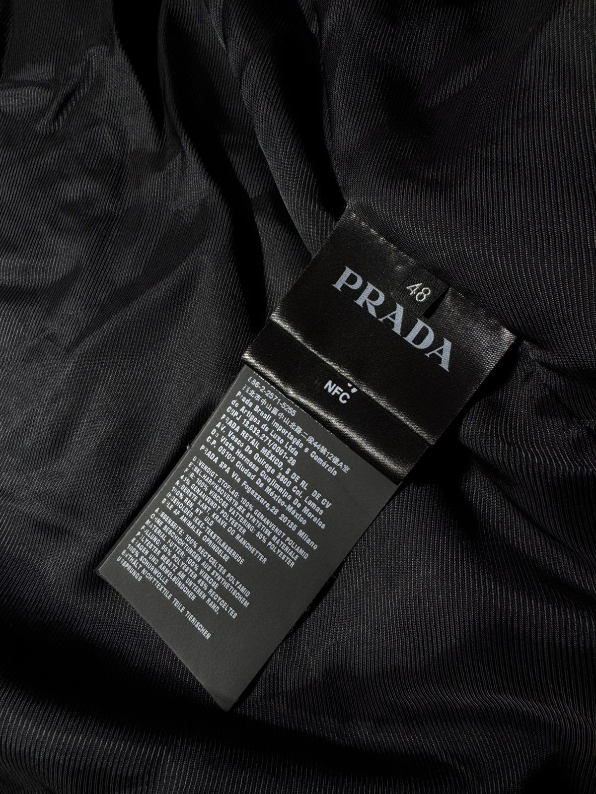 Prada Prada Nylon Bomber Jacket Black Rare Triangle Logo Size US M / EU 48-50 / 2 - 14 Thumbnail