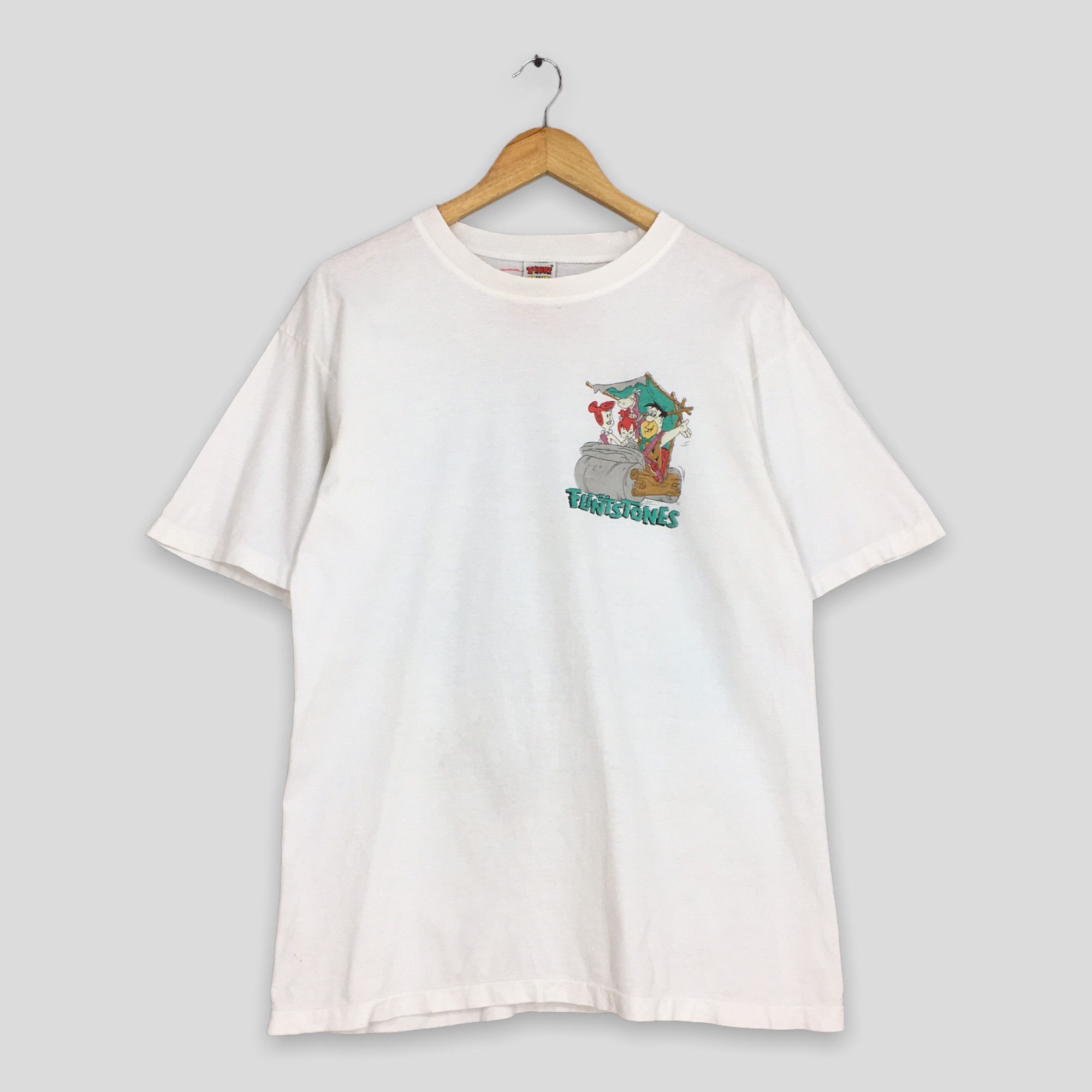 Cartoon Network × Vintage Vintage 90s The Flintstones American Sitcom Tshirt Medium Size US M / EU 48-50 / 2 - 2 Thumbnail