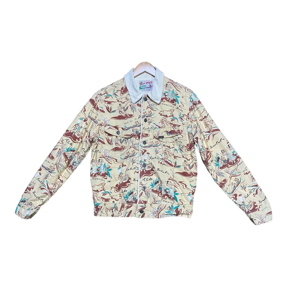 Lee × Sun Surf × Vintage Vintage Lee Surf Rider Jacket All Over Print Hawaiian Size US M / EU 48-50 / 2 - 1 Thumbnail