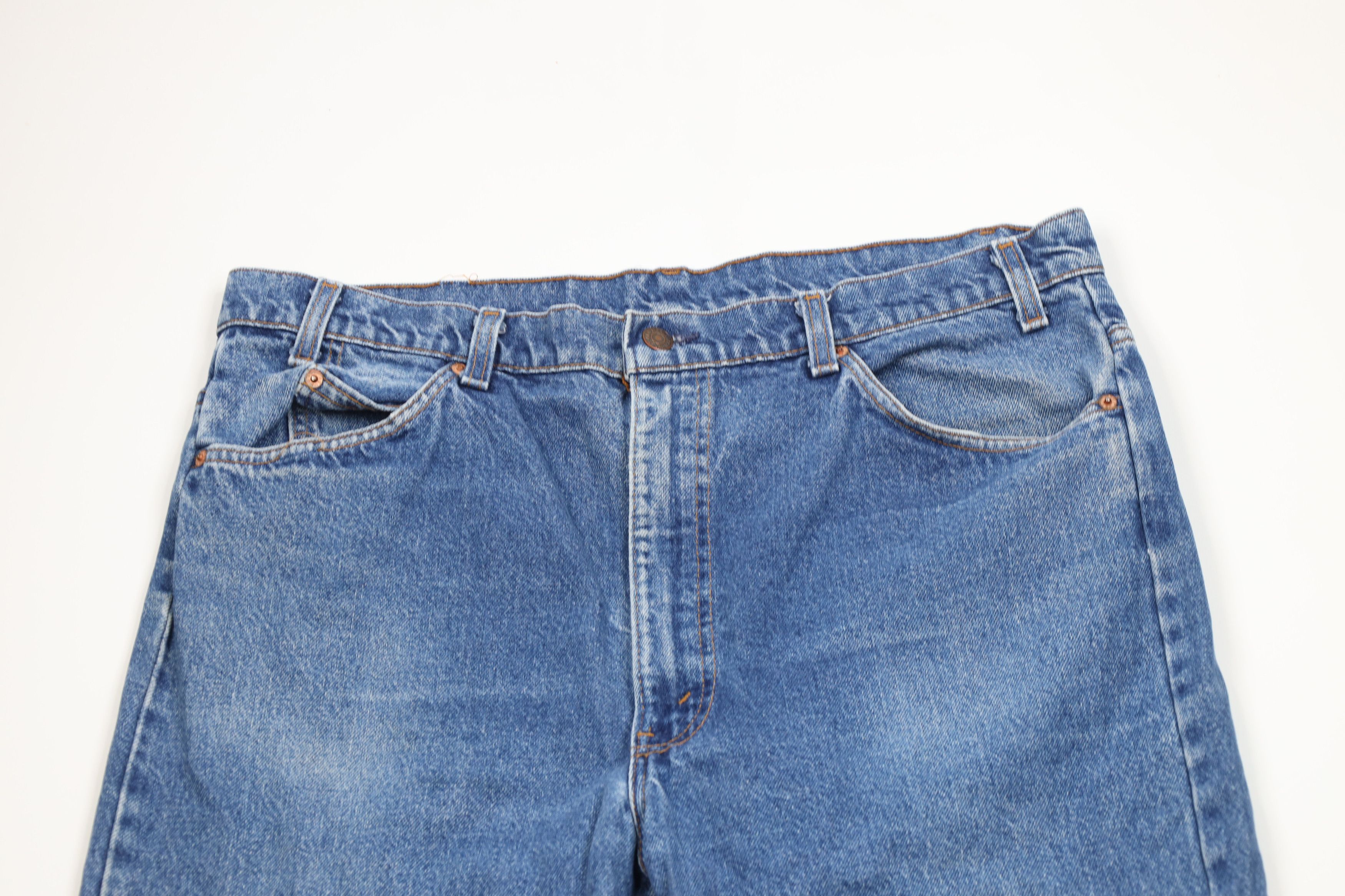 Levi's Vintage 90s Levis 517 Orange Tab Flared Wide Leg Jeans USA Size US 38 / EU 54 - 2 Thumbnail
