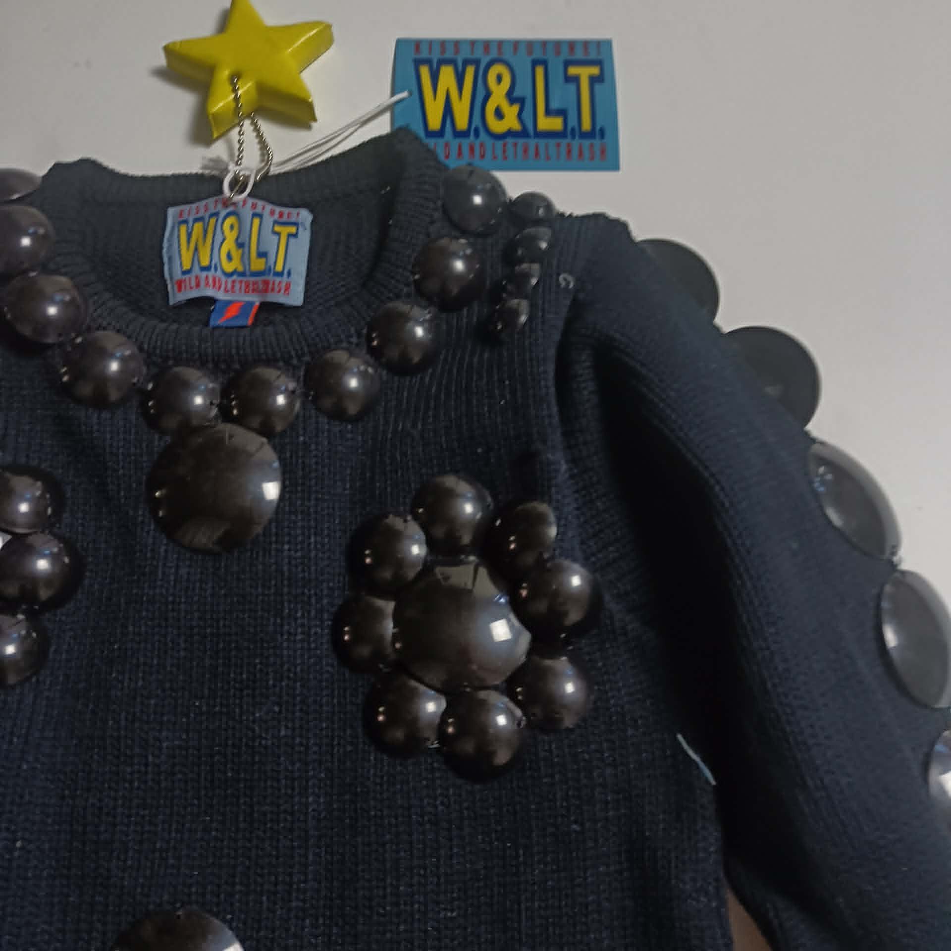 Walter Van Beirendonck black sequin sweater Size M / US 6-8 / IT 42-44 - 5 Thumbnail