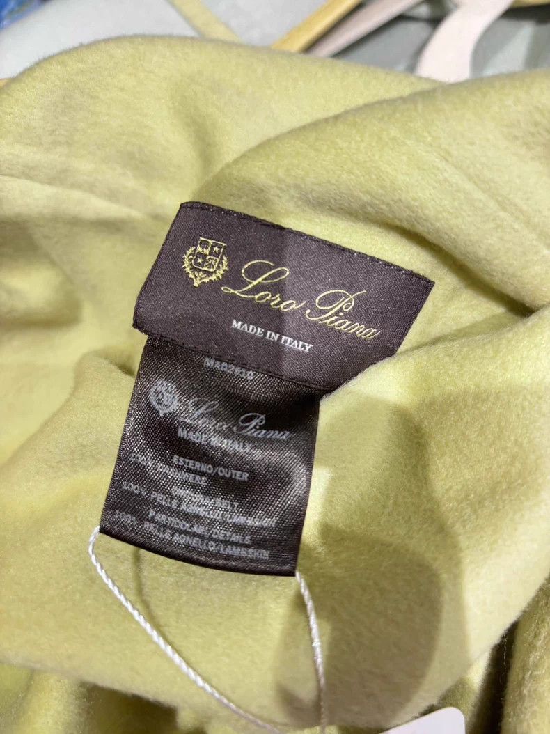 Loro Piana LORO PIANA The fruit wears a double coat in green Size S / US 4 / IT 40 - 4 Thumbnail