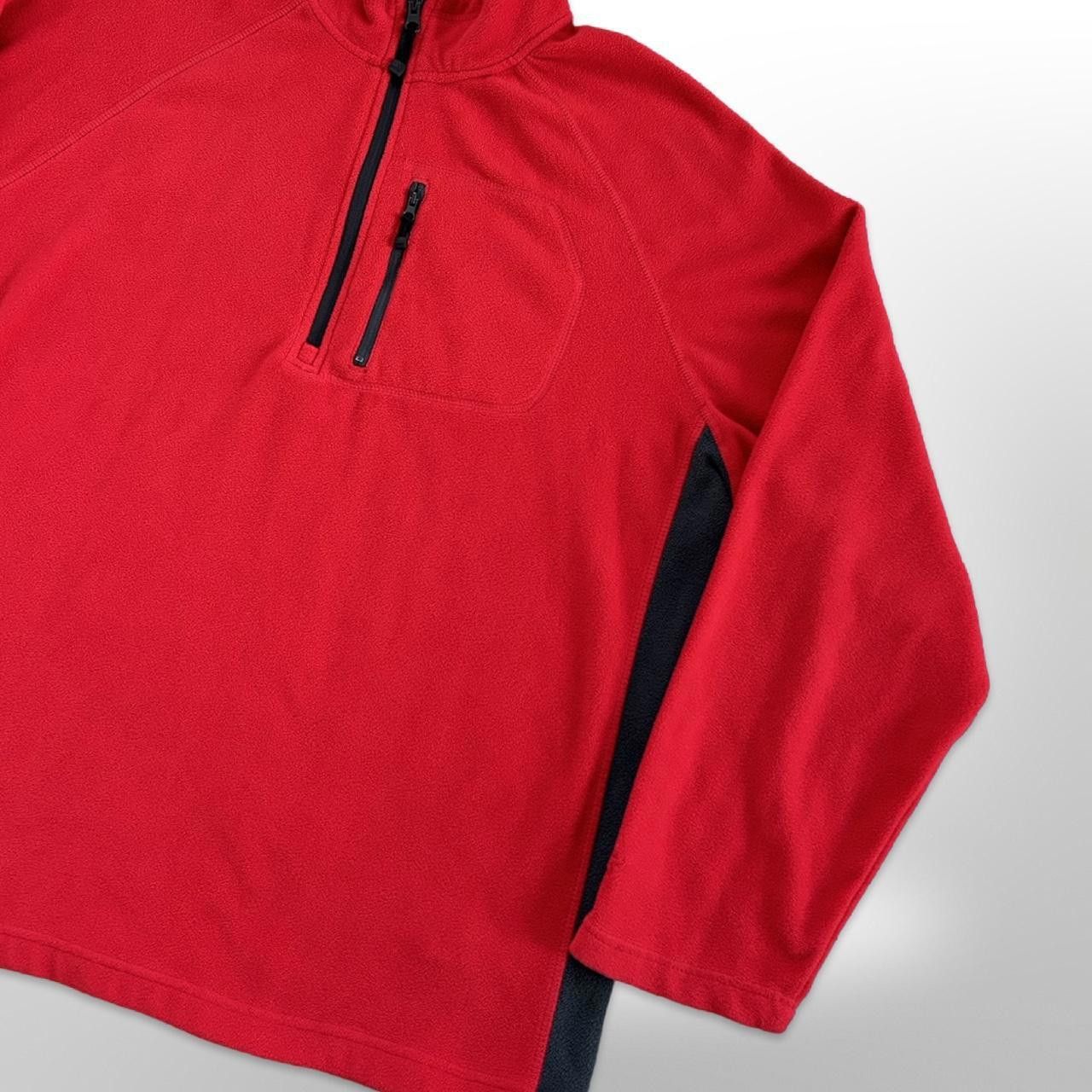 Starter × Vintage Vintage Starter 1/4 Zip Red and Grey Fleece Pullover Size US XL / EU 56 / 4 - 2 Thumbnail