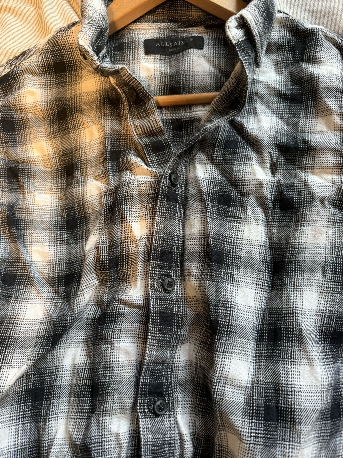Allsaints All saints button up grey plaid shirt Size US S / EU 44-46 / 1 - 3 Thumbnail