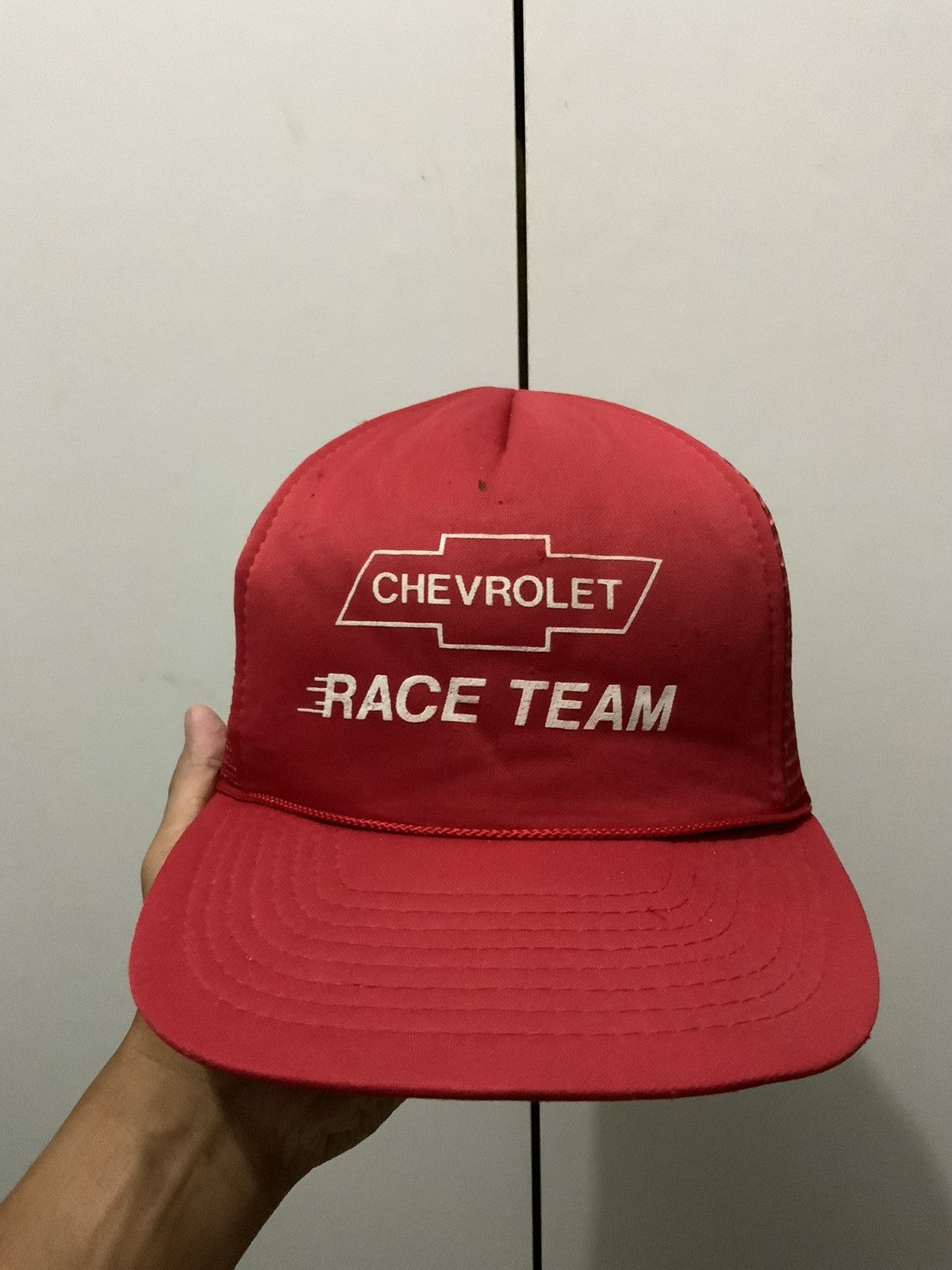 Vintage Vintage Chevrolet Race Team Trucker Hat Size ONE SIZE - 1 Thumbnail