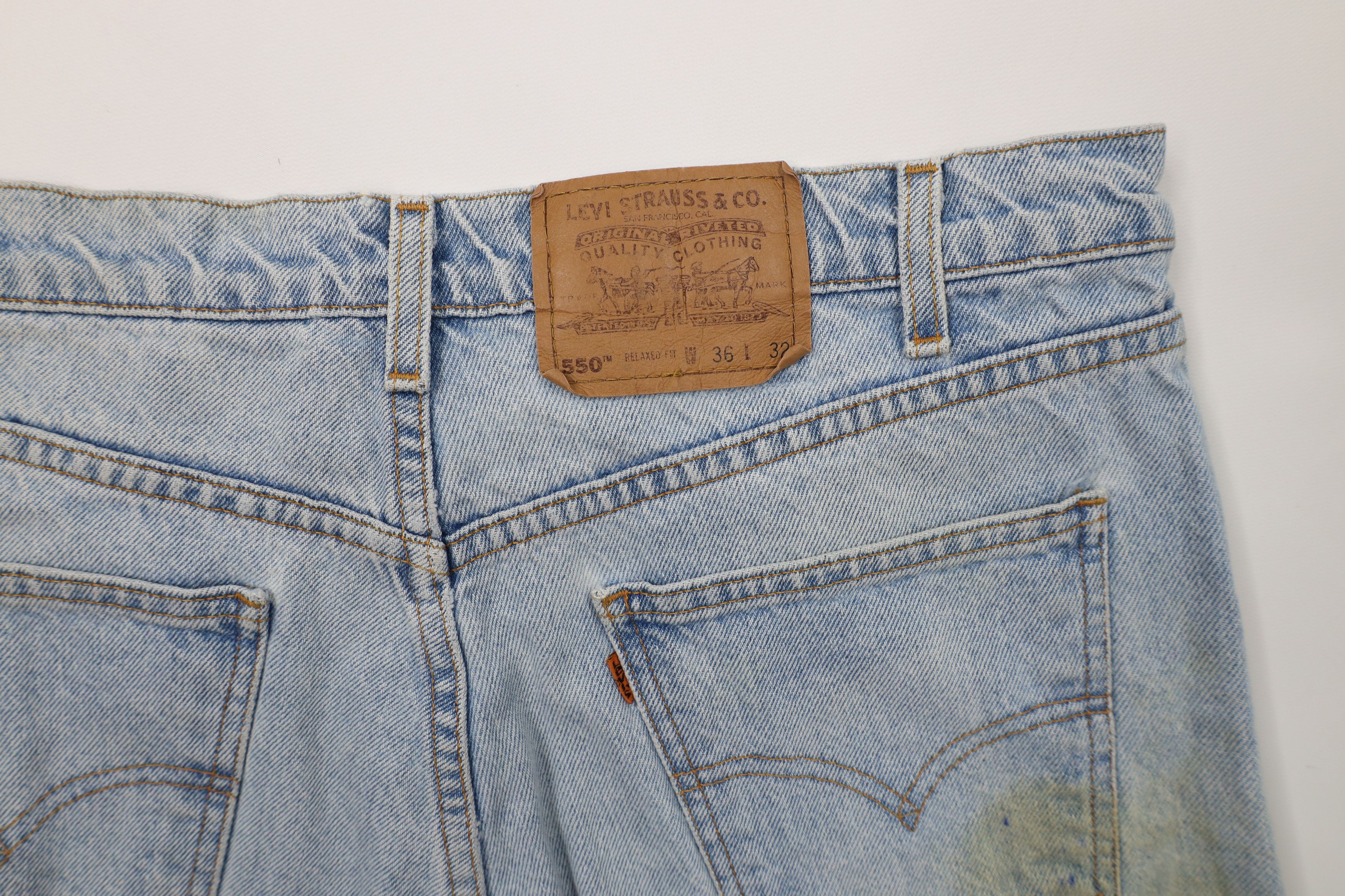 Levi's Vintage 90s Levis 550 Orange Tab Relaxed Fit Denim Jeans Size US 36 / EU 52 - 14 Thumbnail