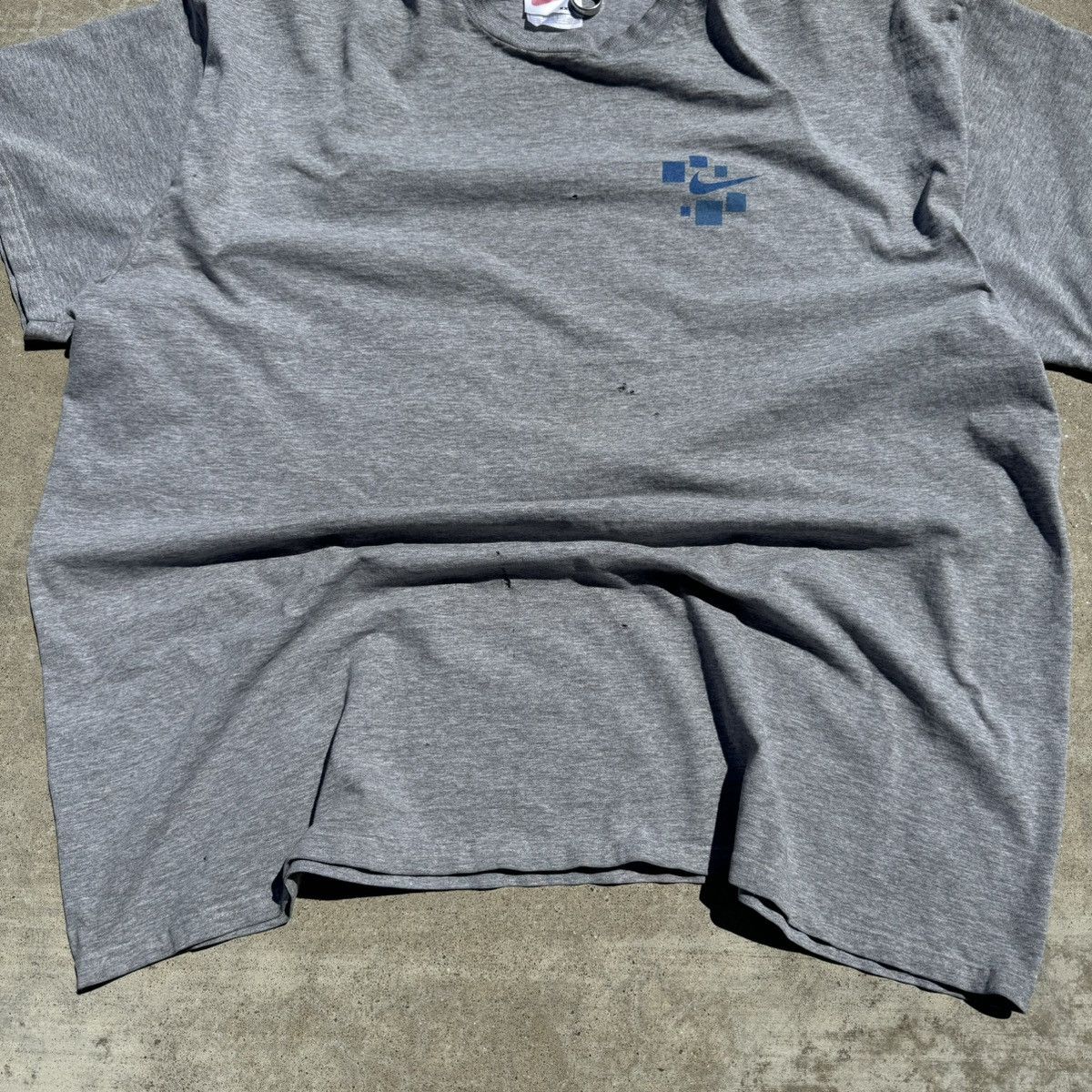 JNCO × Nike × Stussy Vintage 90s Grey Nike Swoosh Graphic Tee Baggy Skater XXL Size US XXL / EU 58 / 5 - 6 Thumbnail