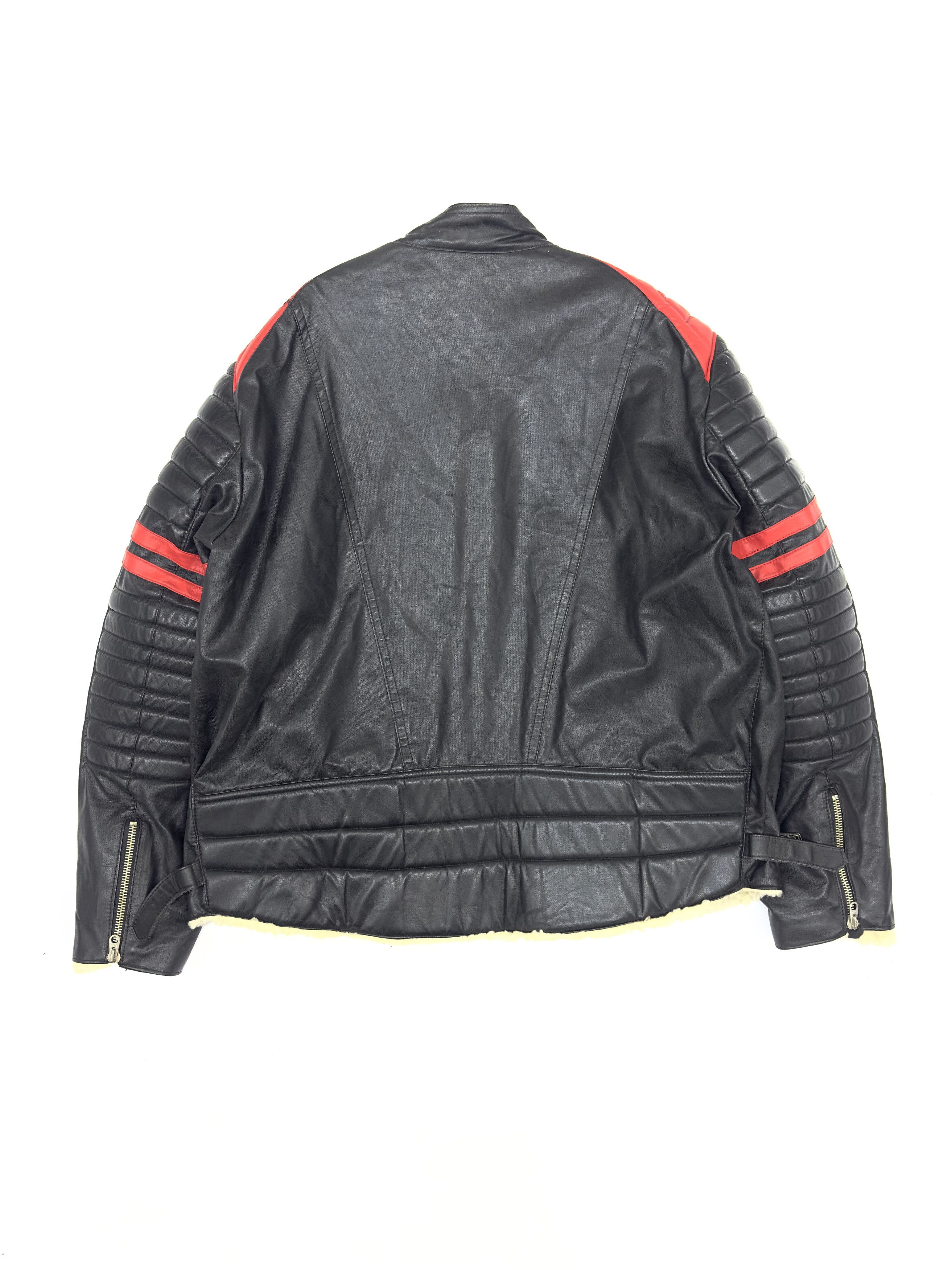 Vintage Vintage 80s Racer Leather Motorcycle Jacket Size US XL / EU 56 / 4 - 3 Thumbnail