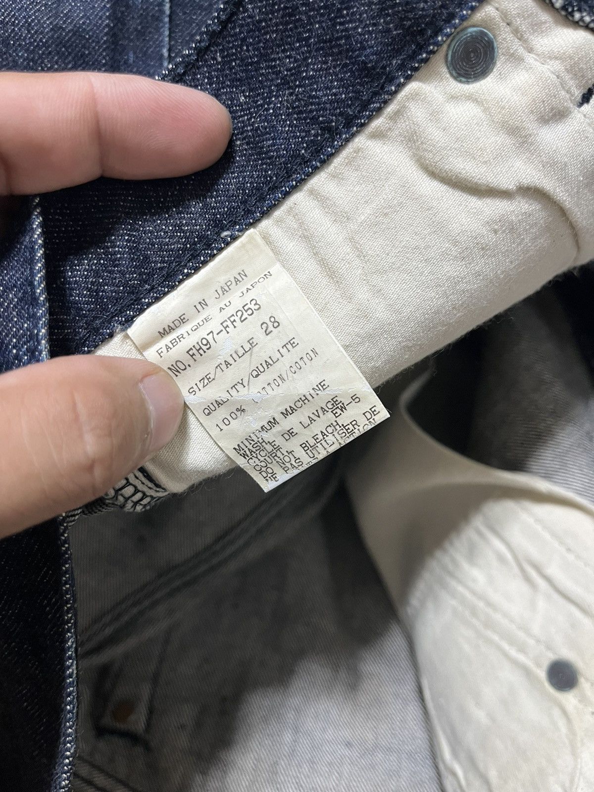 Final Home FINAL HOME SELVEDGE JAPAN RAW DENIM PANTS WOMENS Size 28" / US 6 / IT 42 - 10 Thumbnail