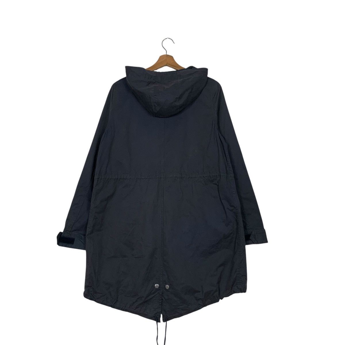 Japanese Brand SLY LANG Navy Blue Fishtail Parka Jacket #2299-C102 Size US S / EU 44-46 / 1 - 7 Thumbnail