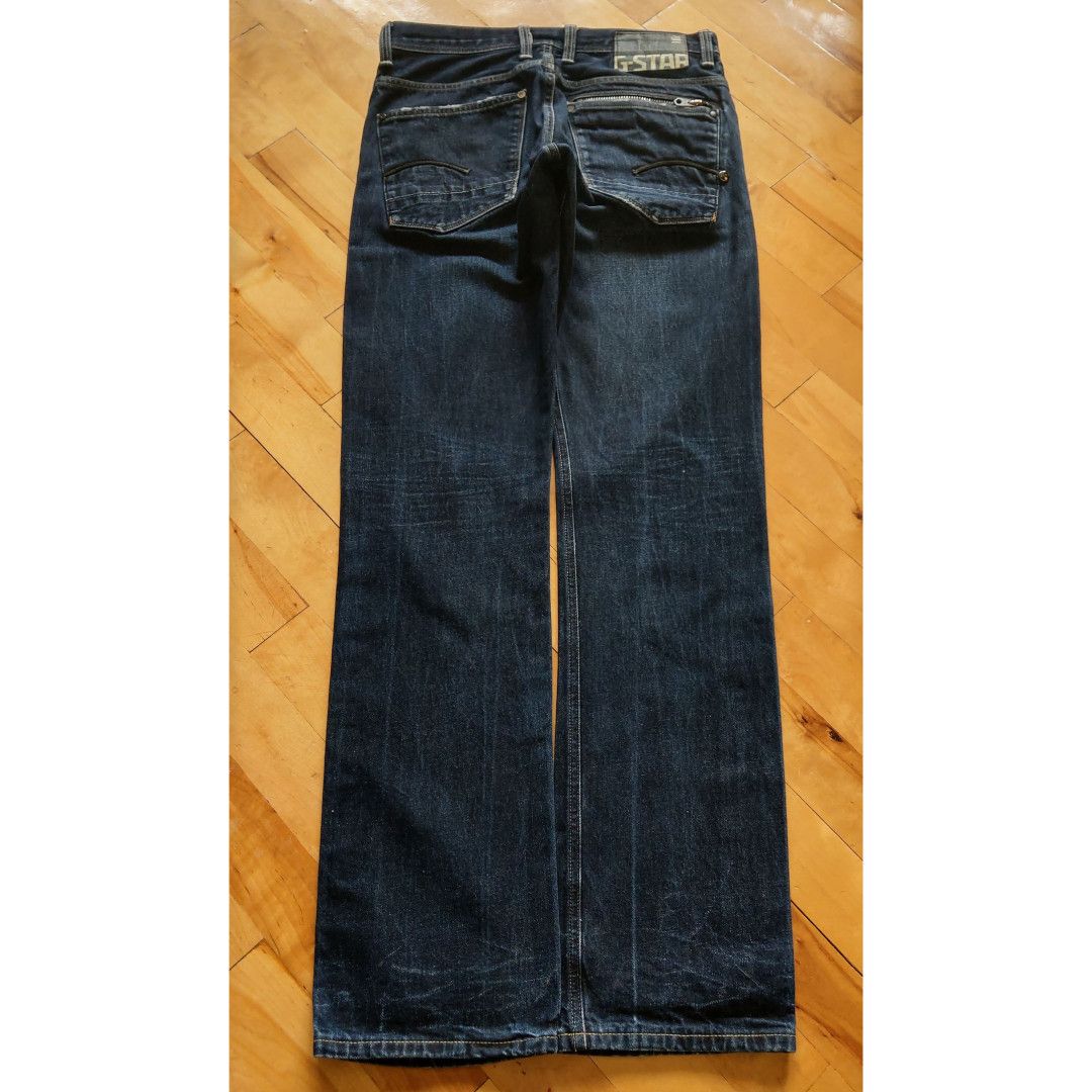 G-Star Skinny Baggy Stacked Pants Semi Flared Alt Neo Denim Goth 32 Size US 32 / EU 48 - 18 Thumbnail