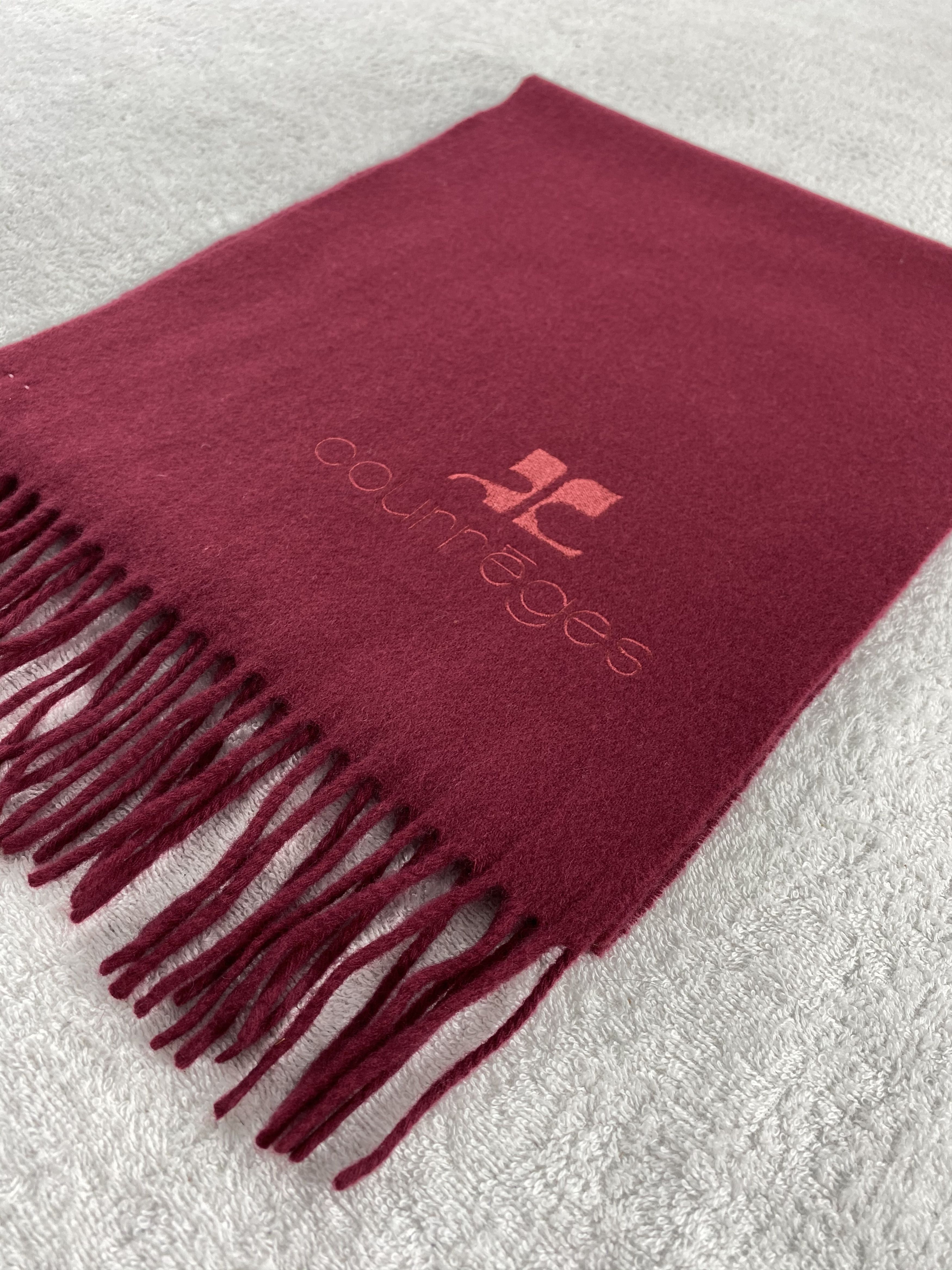 Courreges × Vintage Courreges Homme Scarf / Muffler / Neckwear - WW1616 Size ONE SIZE - 3 Thumbnail