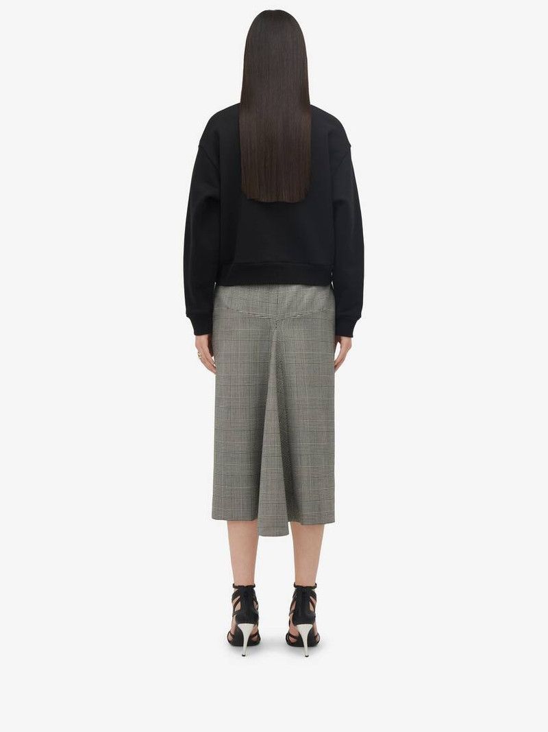 Alexander McQueen o1srvl11e0326 Prince Of Wales Pencil Skirt in Grey Size 26" / US 2 / IT 38 - 4 Thumbnail