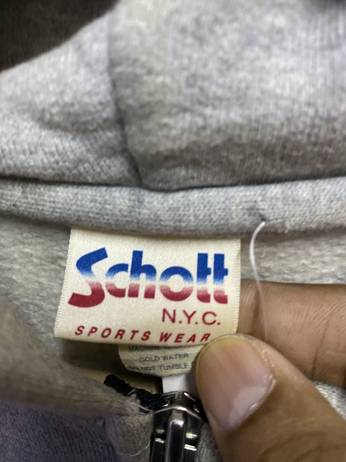 Schott Vintage 2000s Schott Hoodie Size US M / EU 48-50 / 2 - 8 Thumbnail