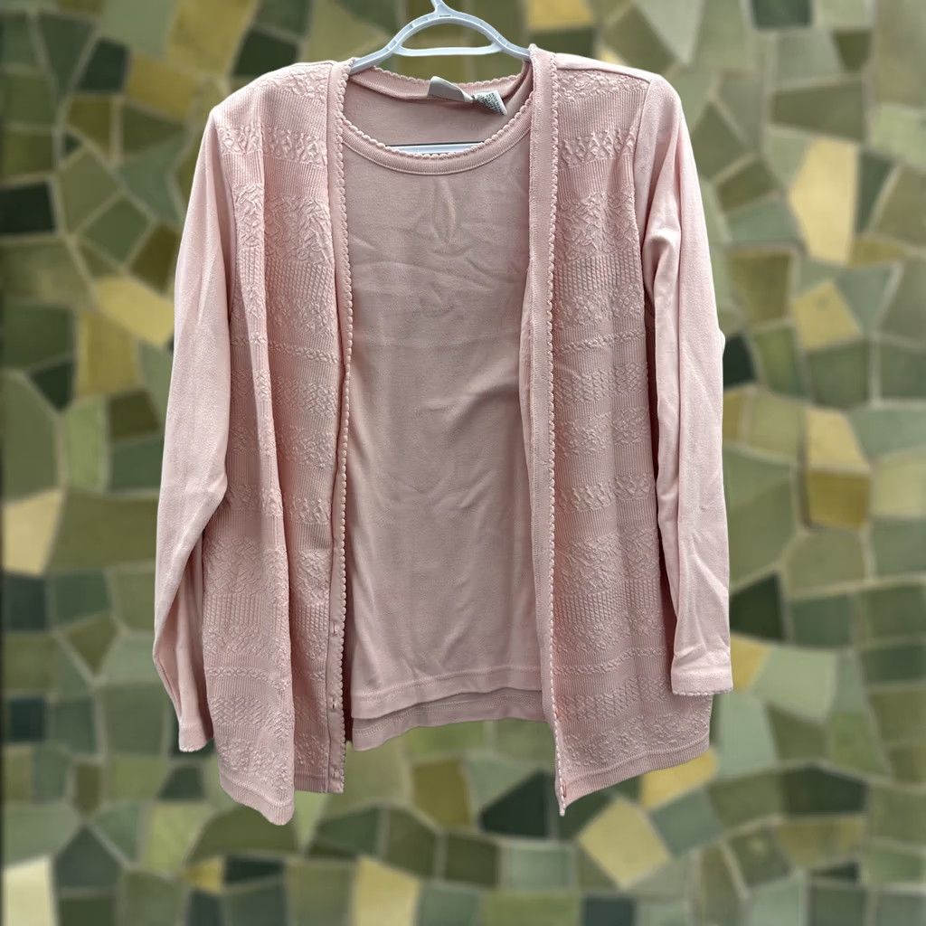 Vintage Womens Hasting & Smith Shirt Long Sleeve Button Up Pink L Regular Size Womens Size L / US 10 / IT 46 - 1 Thumbnail