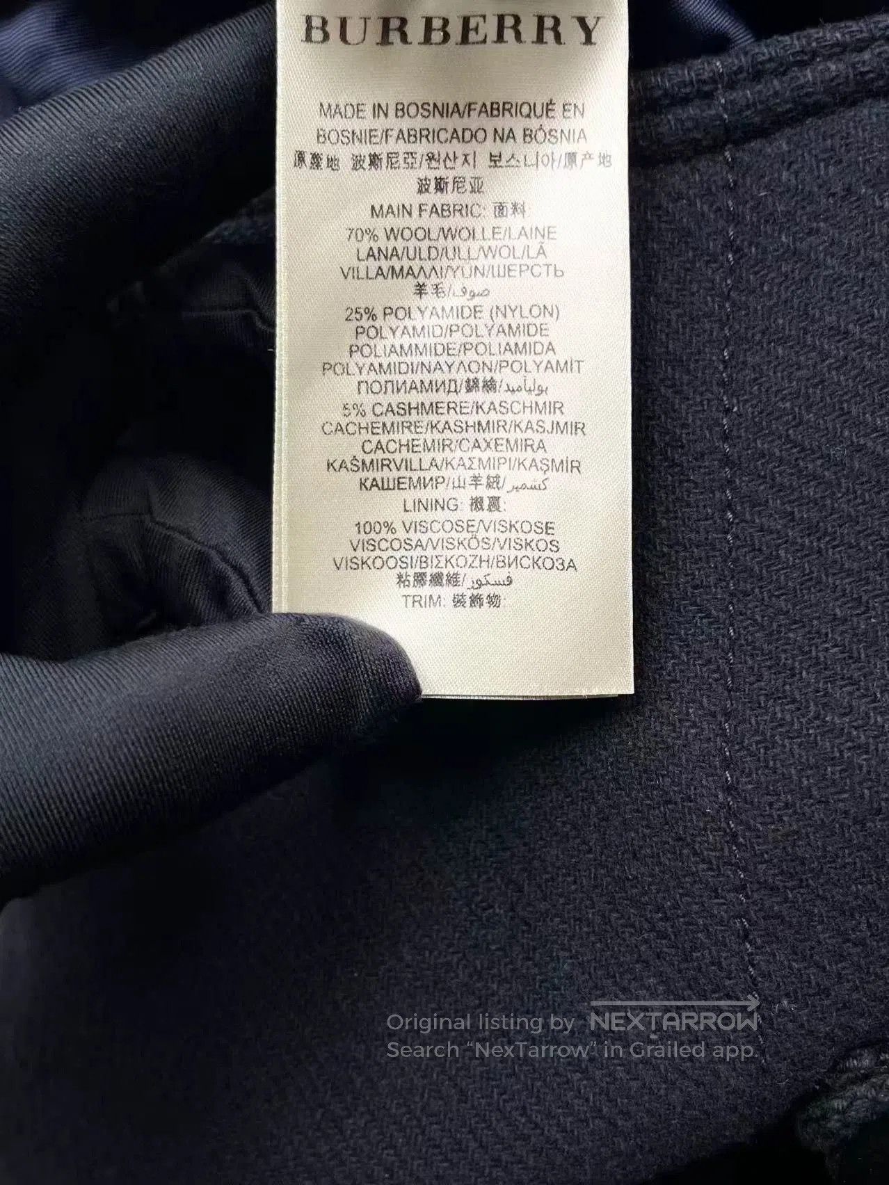 Burberry navy double. Size S / US 4 / IT 40 - 5 Thumbnail