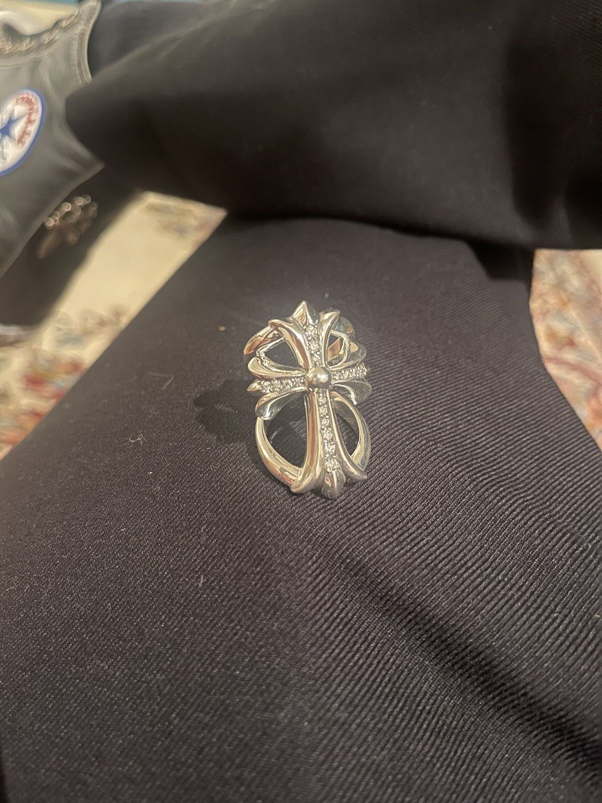 Chrome Hearts Pave Diamond Infinity Ring | Grailed