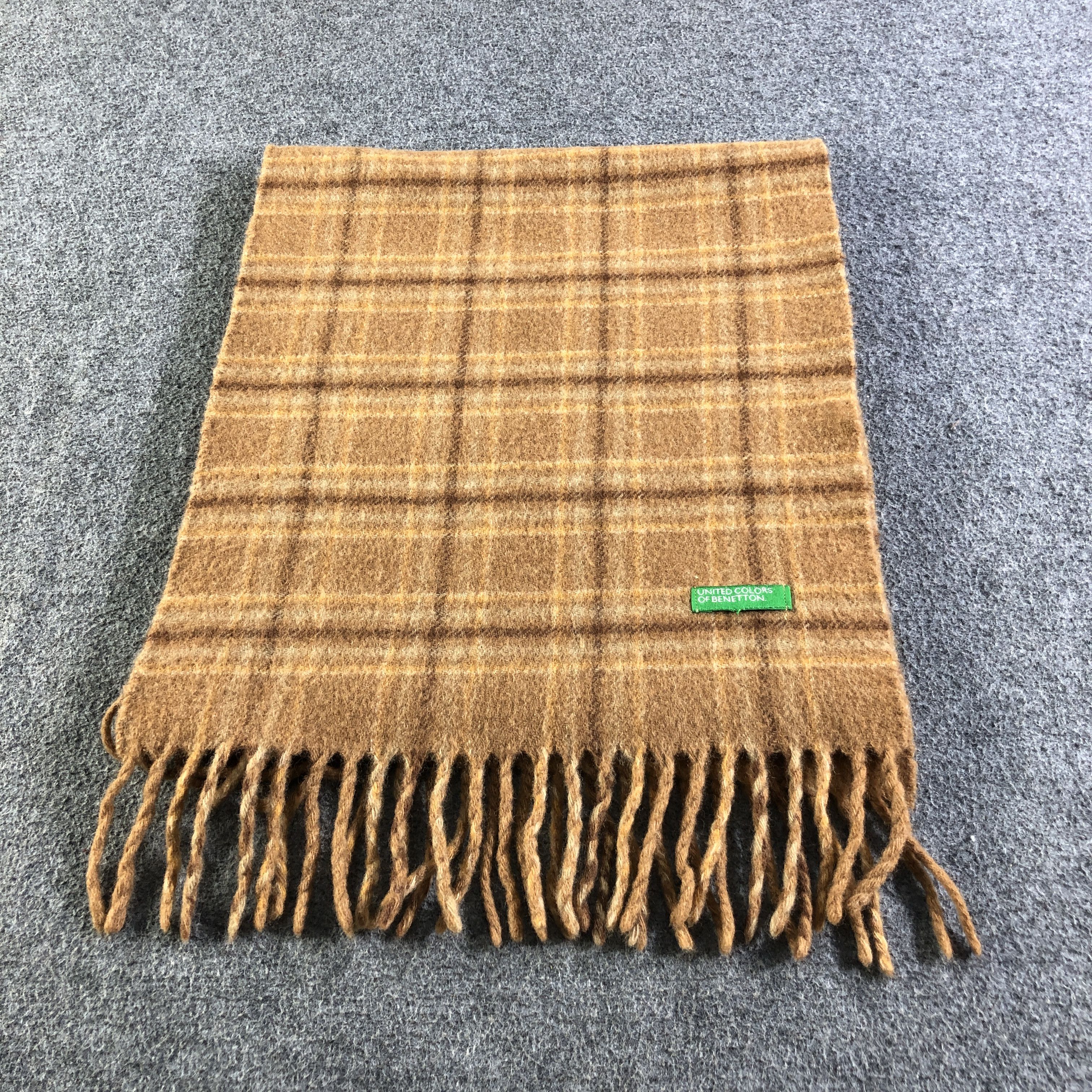 United Colors Of Benetton United Colors Of Benetton Wool Scarf Muffler V2765 Size ONE SIZE - 2 Thumbnail