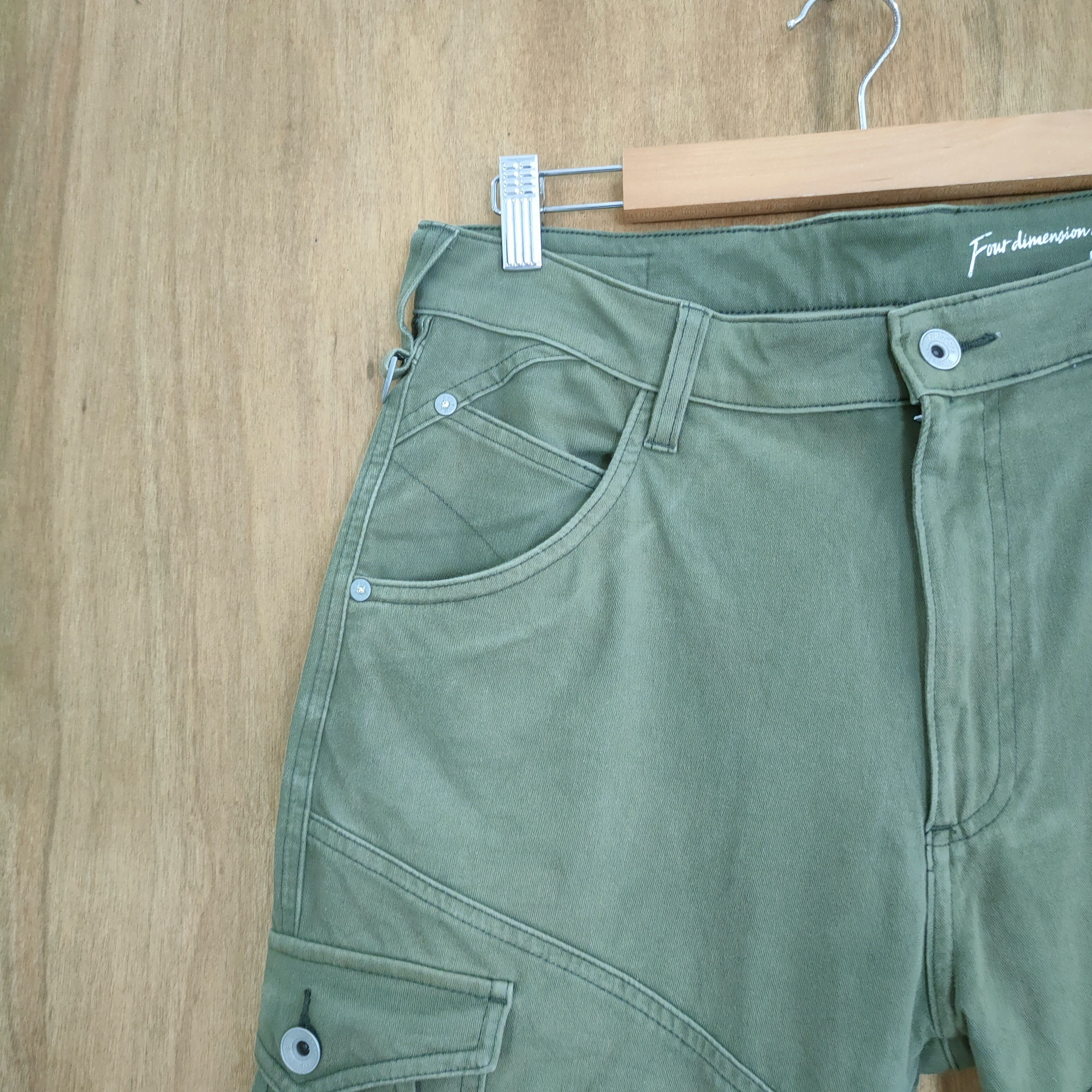 Japanese Brand JAPANESE BRAND GREEN CARGO PANTS Size US 32 / EU 48 - 4 Thumbnail