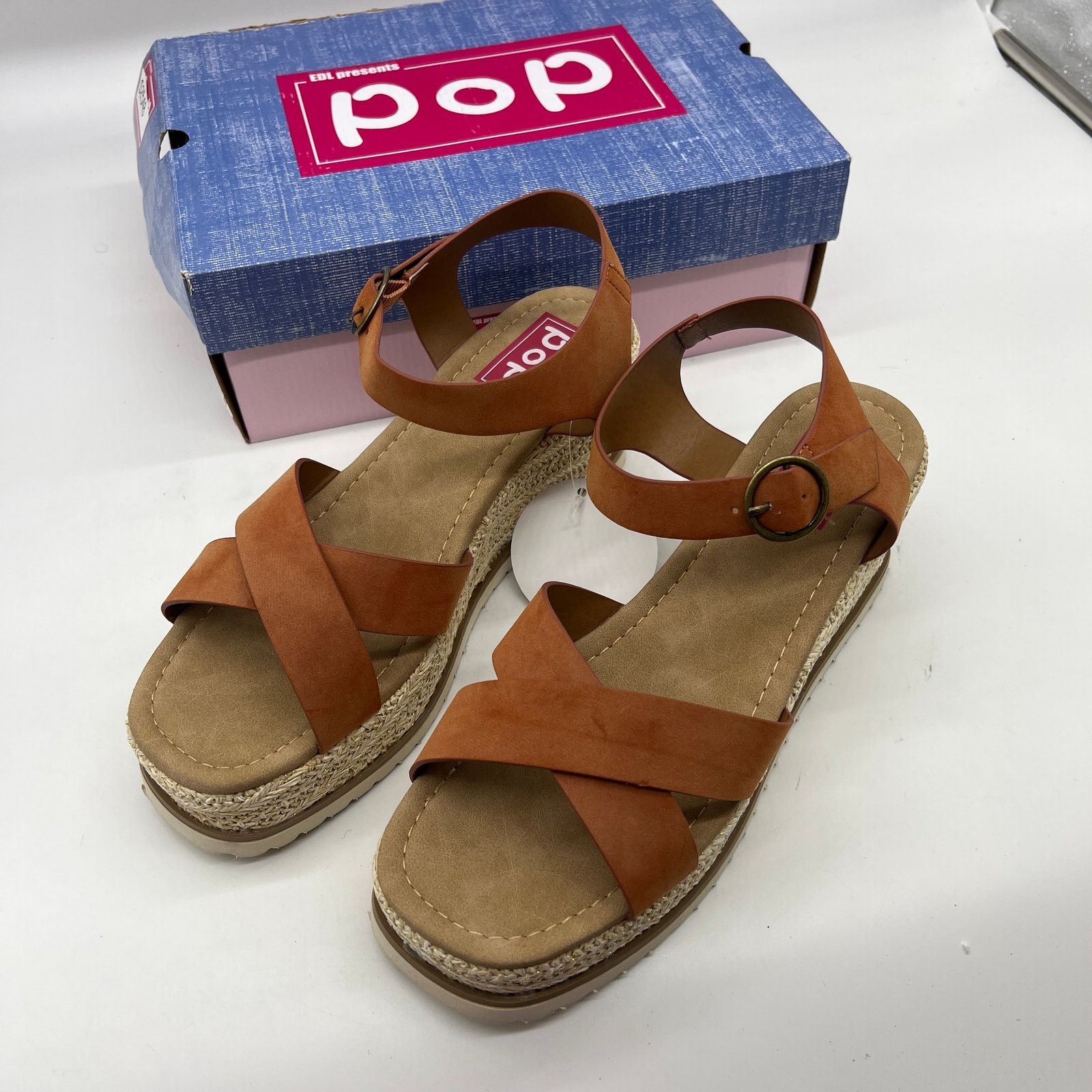 Other Pop Cicci Women Shoes Ankle Strap Casual Wedge Sandle Size US 11 / IT 41 - 1 Thumbnail