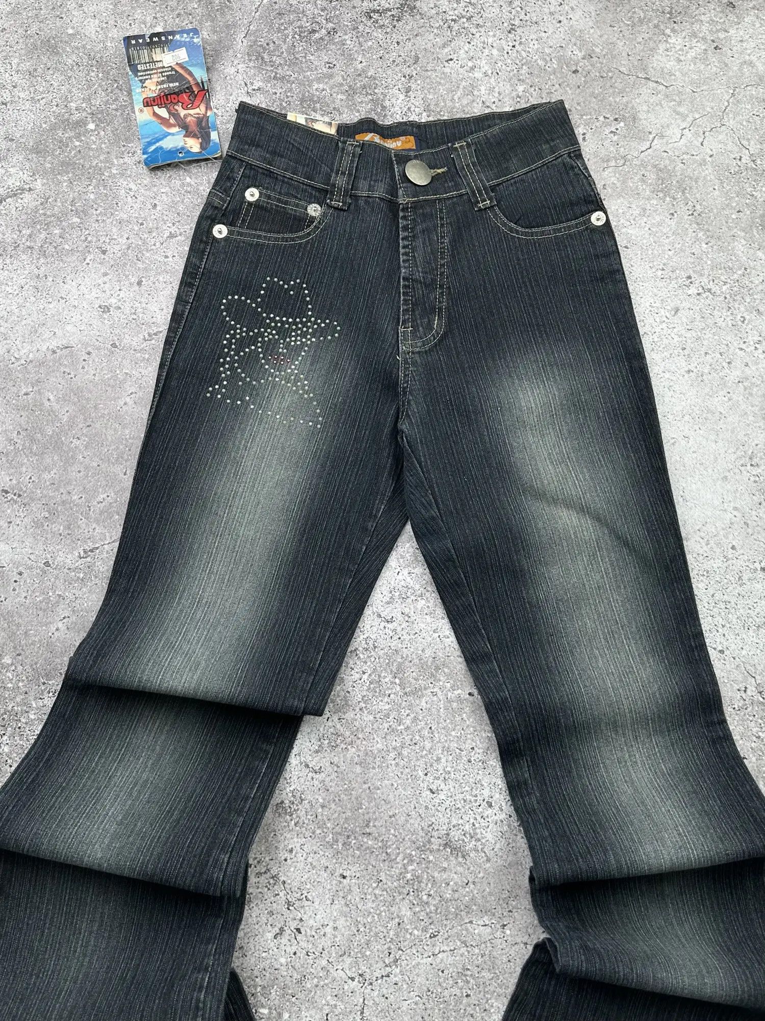 Vintage Vintage Faded Flare Jeans C246(V537)(E8) Size 25" / US 0 / IT 36 - 2 Thumbnail