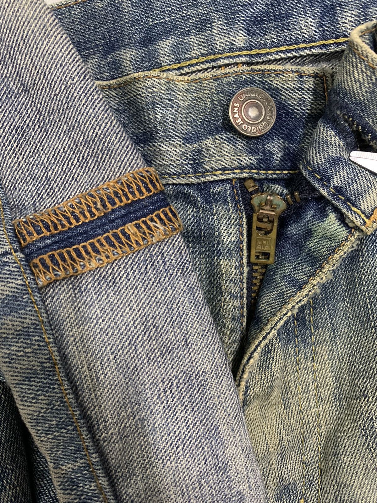 Jun Takahashi Vintage Uniqlo S003 Baggy Dirt Mud Washed Distressed Jeans Size US 32 / EU 48 - 4 Thumbnail
