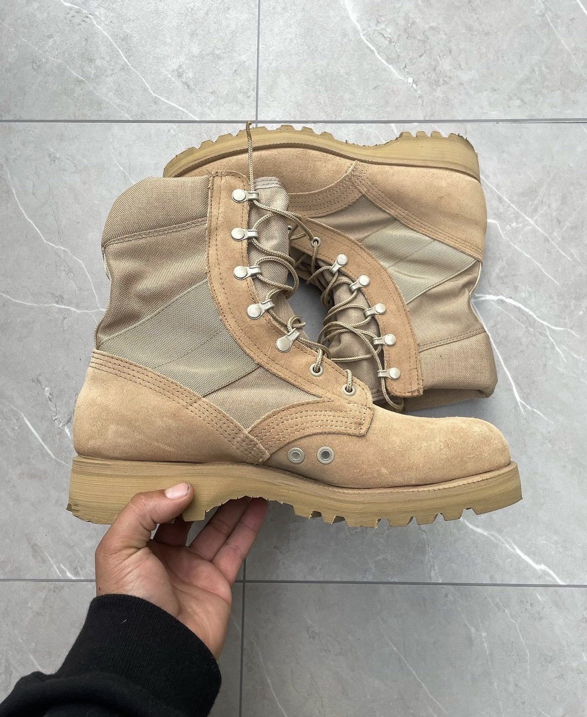 Vintage Vintage Military Tan Desert Boots Size US 10.5 / EU 43-44 - 6 Thumbnail