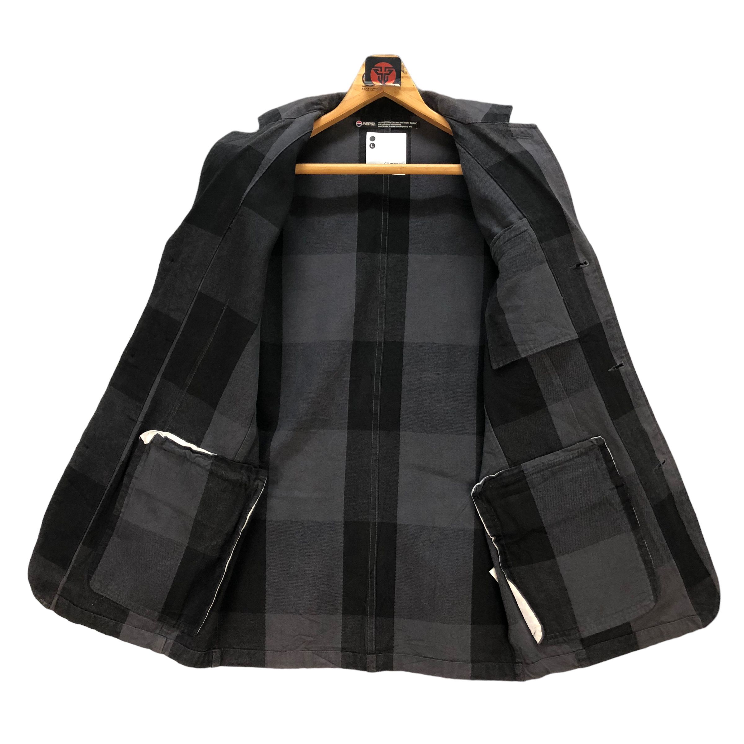 Globe PEPSI GLOBE DESIGN CHECKED CASUAL JACKET #7330-130 Size US L / EU 52-54 / 3 - 6 Thumbnail