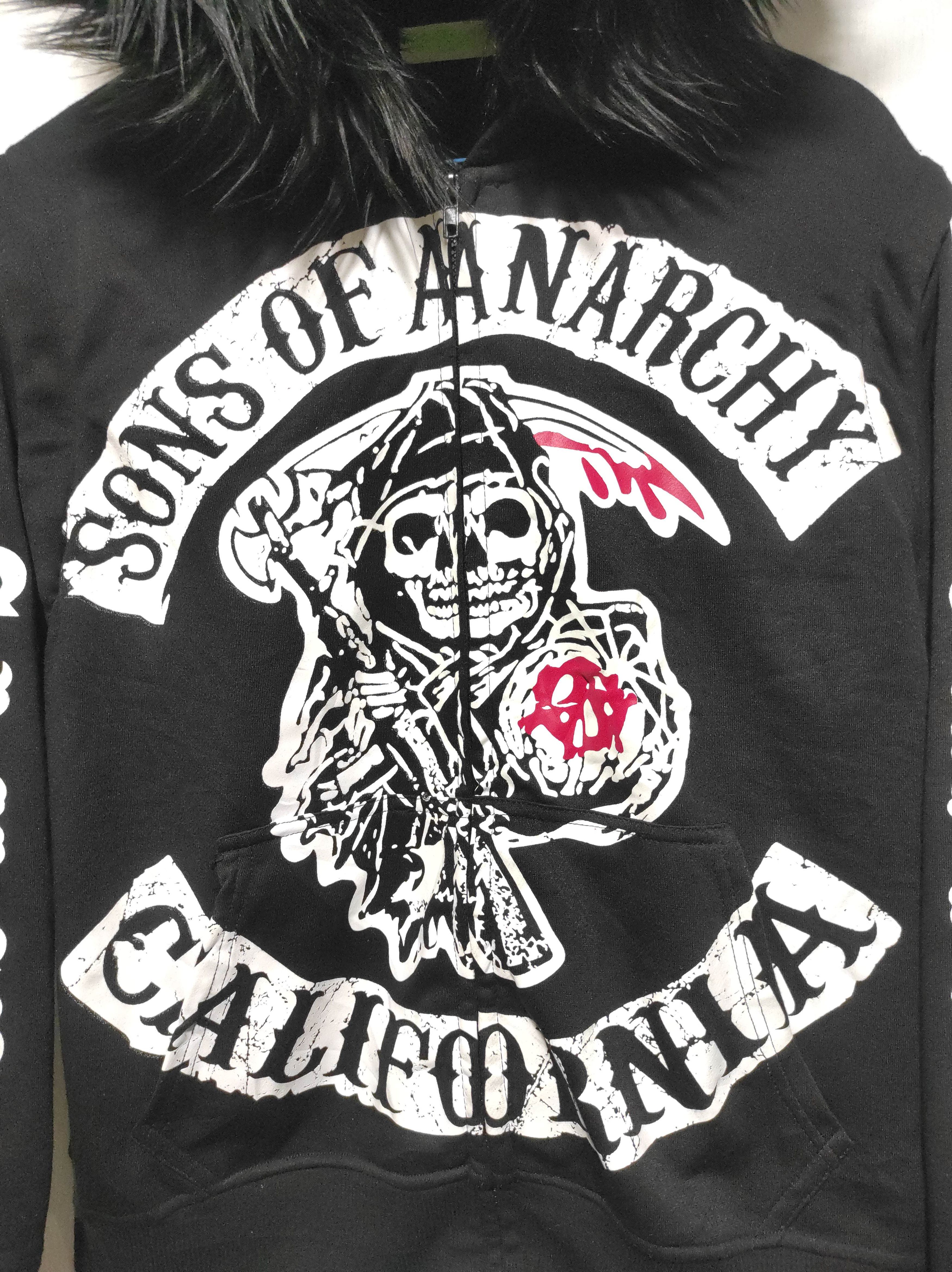 Japanese Brand Sons of A Anarchy California zip fur hoodie vest Size US S / EU 44-46 / 1 - 5 Thumbnail