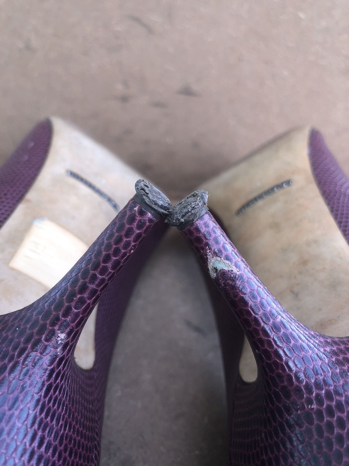 Dolce & Gabbana Dolce & Gabana Purple Leather Women’s Heels Size 40 Size US 9 / IT 39 - 9 Thumbnail