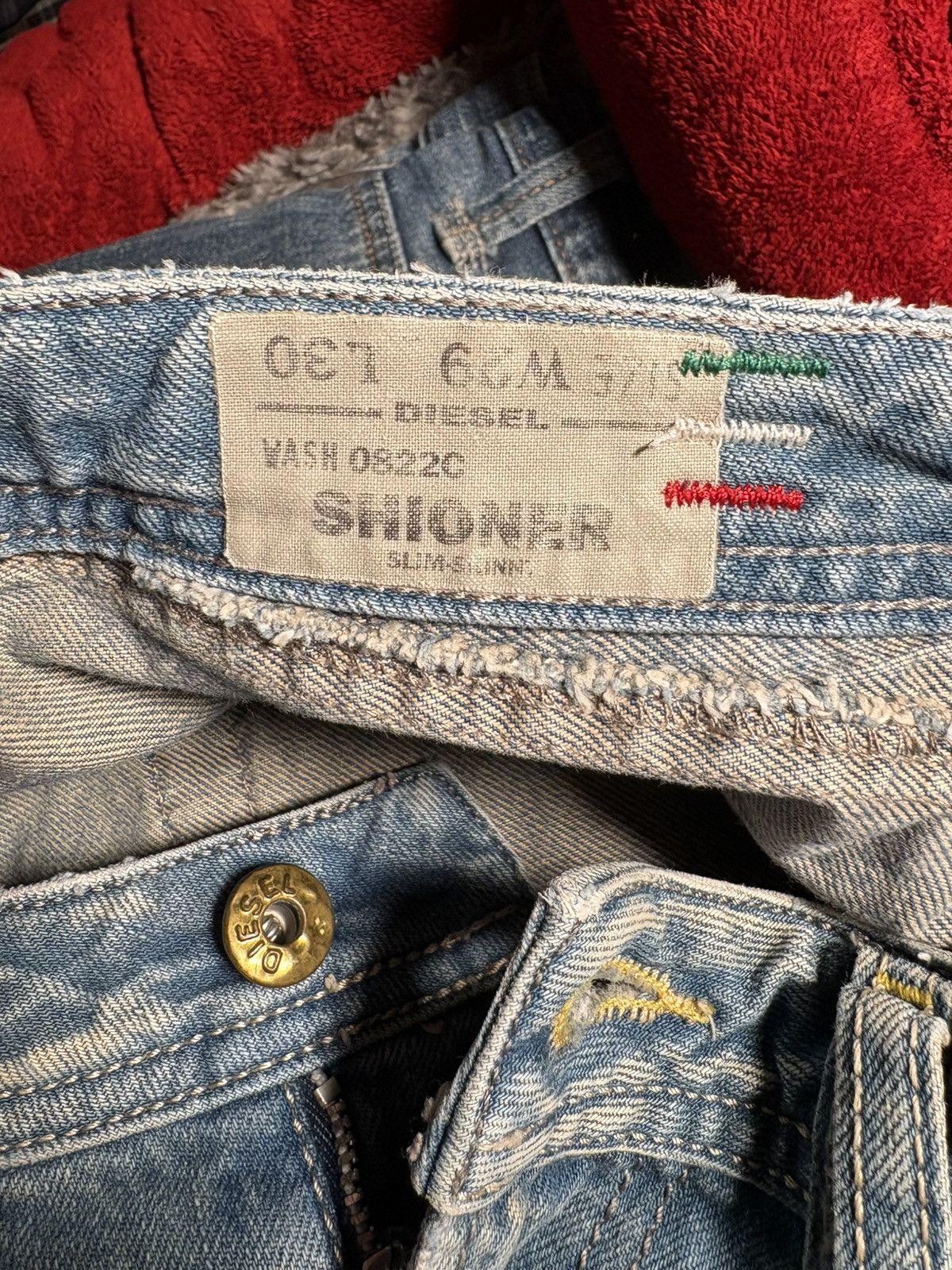 Diesel Diesel Shioner 0822C SlimSkinny Made in Italy Archive3D Wash Size US 29 - 9 Thumbnail