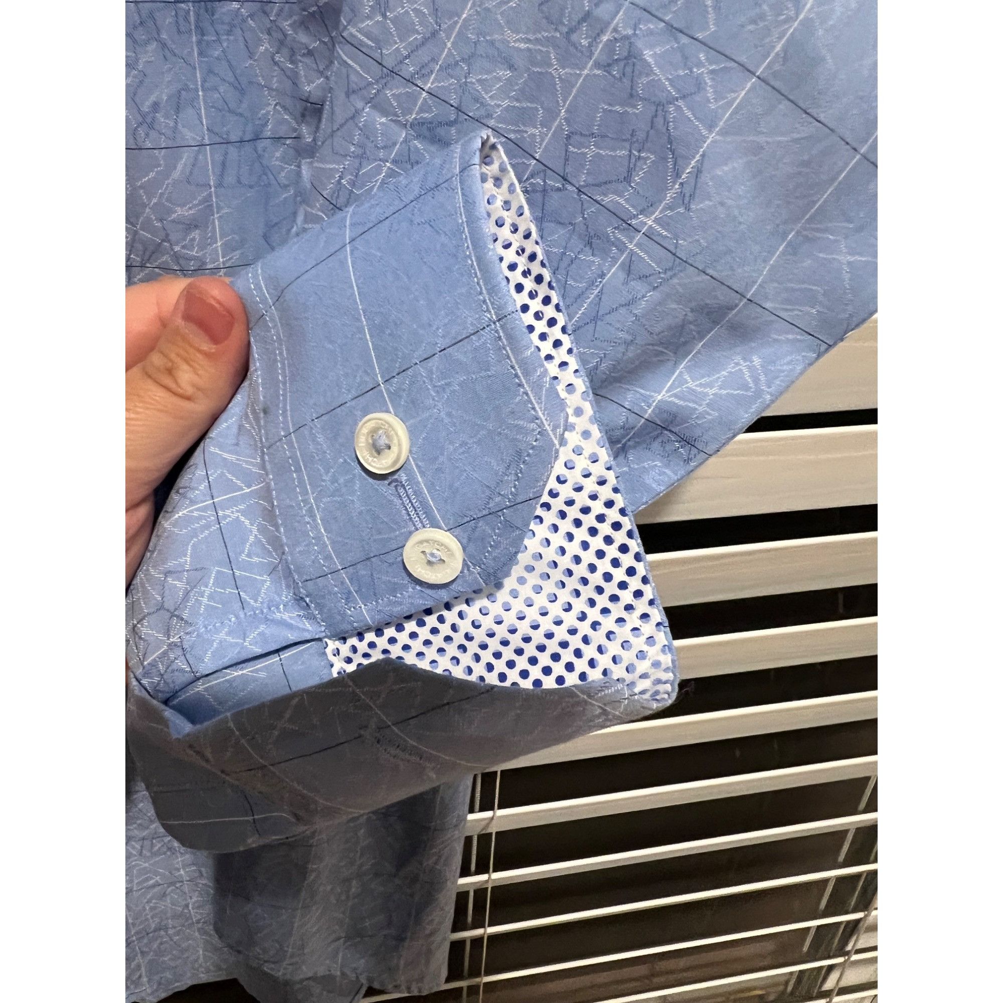 BUGATCHI Bugatchi Button Up Dress Shirt - Size L NWT Size US L / EU 52-54 / 3 - 4 Thumbnail