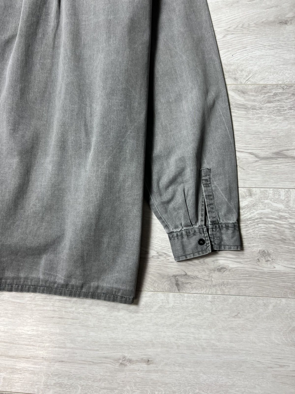 Salomon Vintage Equipe by Salomon Button Shirt Faded Grey Overshirt Size US L / EU 52-54 / 3 - 16 Thumbnail