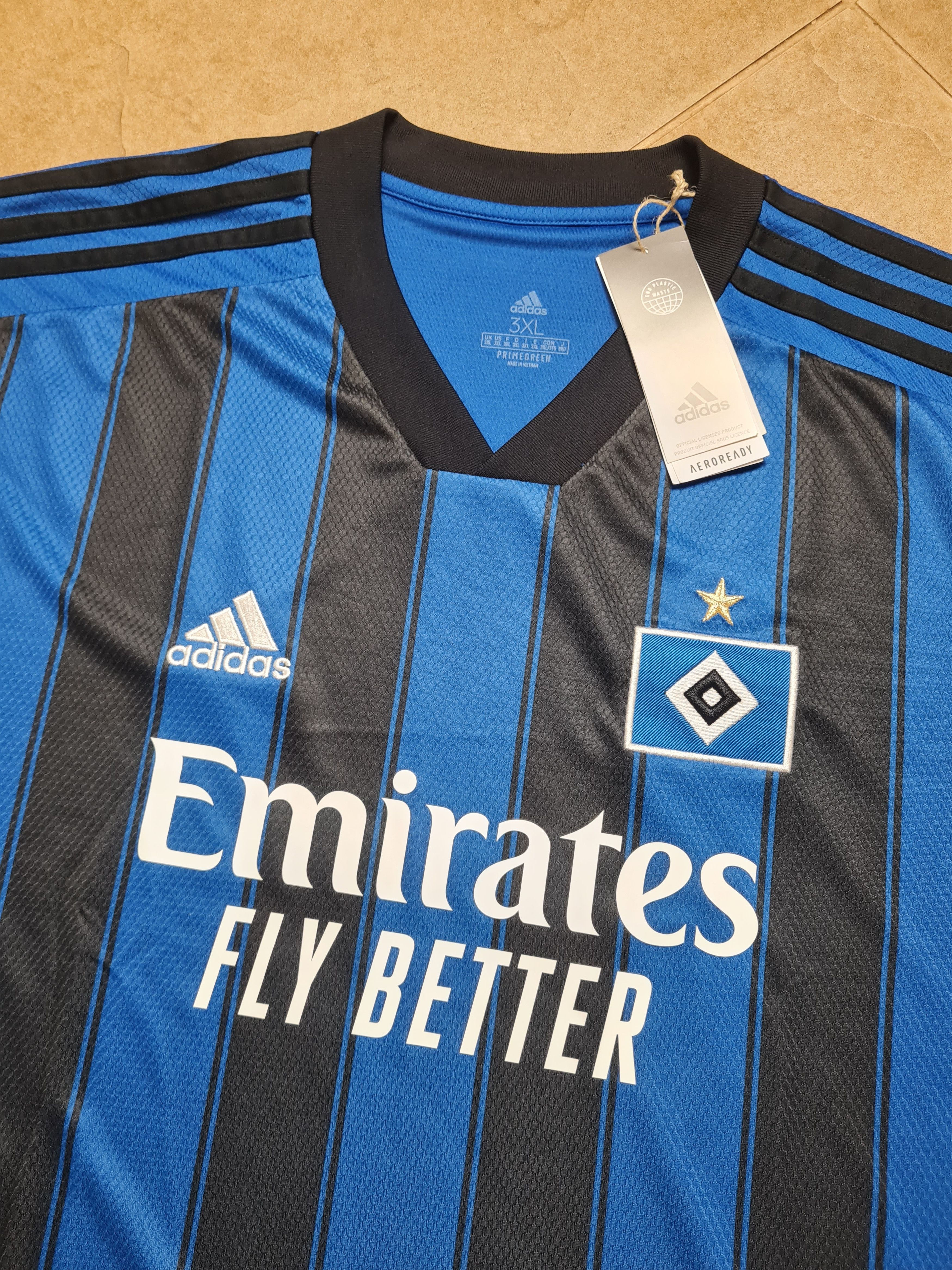 Adidas HAMBURG SV GERMANY 2021/2022 JERSEY HOME ADIDAS SIZE 3XL Size US XXL / EU 58 / 5 - 6 Thumbnail