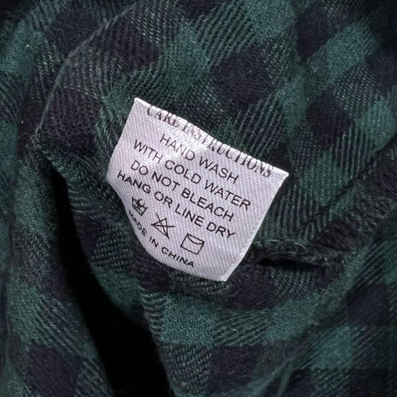 Vintage Grace & Emma Green Black Plaid Check Long Sleeve Flannel Shirt Women's XXL Size XXL / US 16-18 / IT 52-54 - 4 Thumbnail