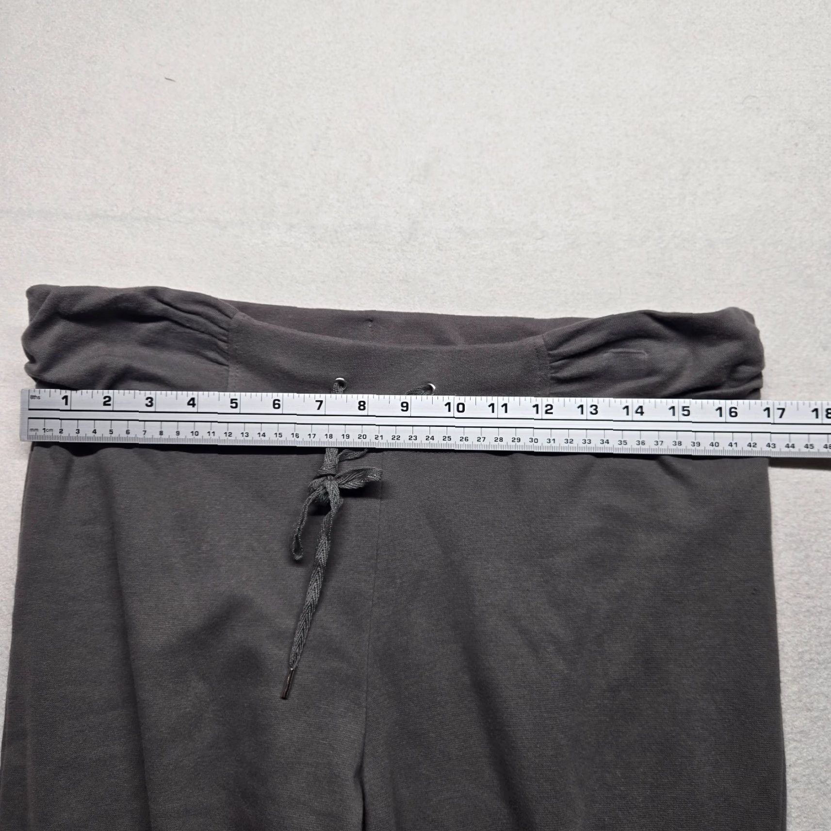 Vintage GW Sport Gray Draw String Pants Women's XL Knit Wide-Leg Elastic Waist Casual Sweatpants Size 40" / US 18 - 4 Thumbnail