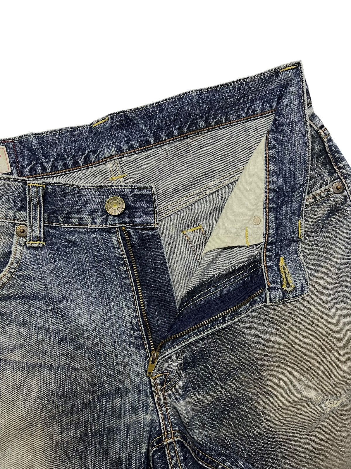 Edwin Vintage Edwin 503 Japan - Faded Rusty Wash, Distressed Jeans Size US 35 - 10 Thumbnail