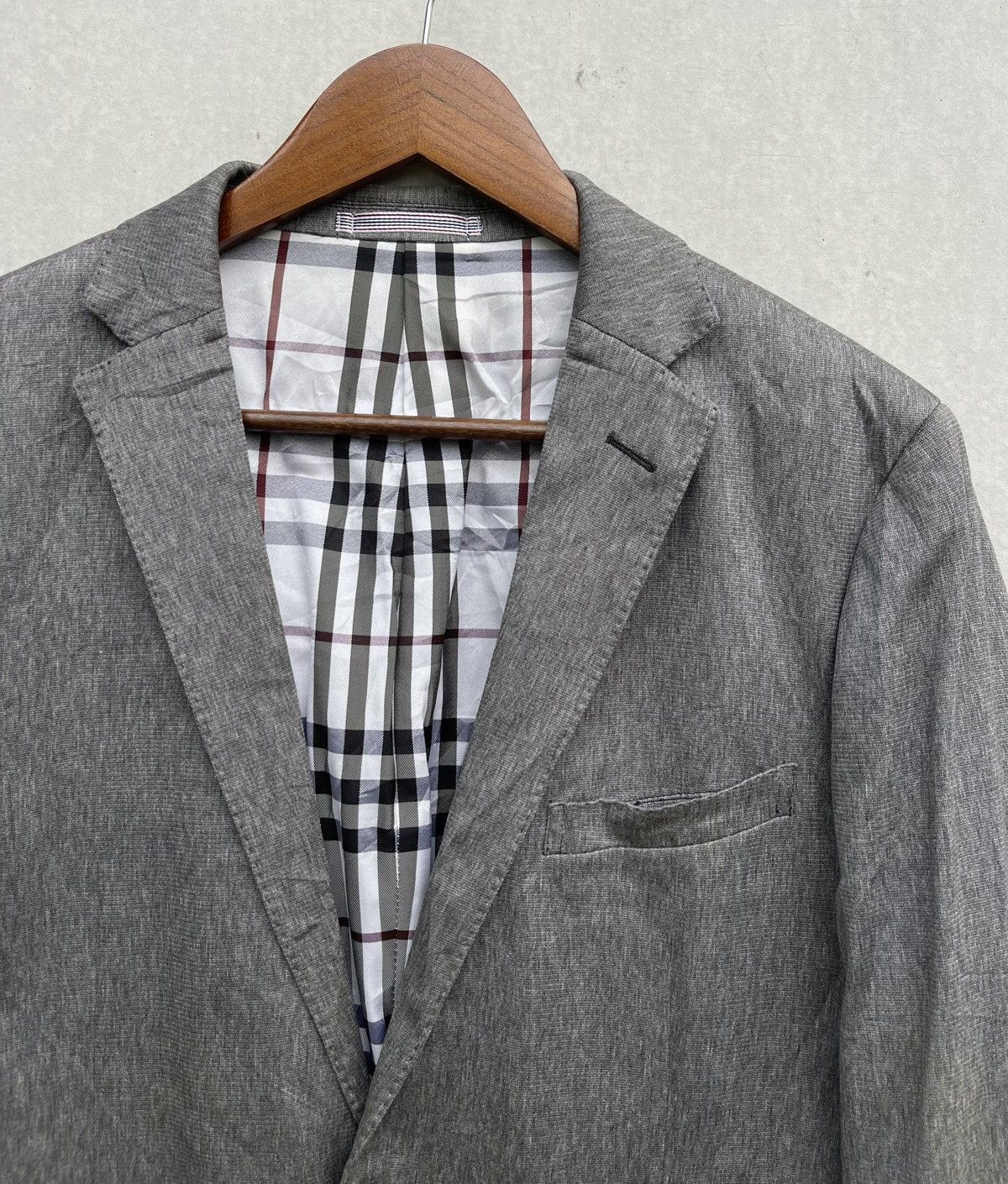 Burberry Burberry Black Label Men's Nova Check Lined Button Jacket Size US L / EU 52-54 / 3 - 3 Thumbnail