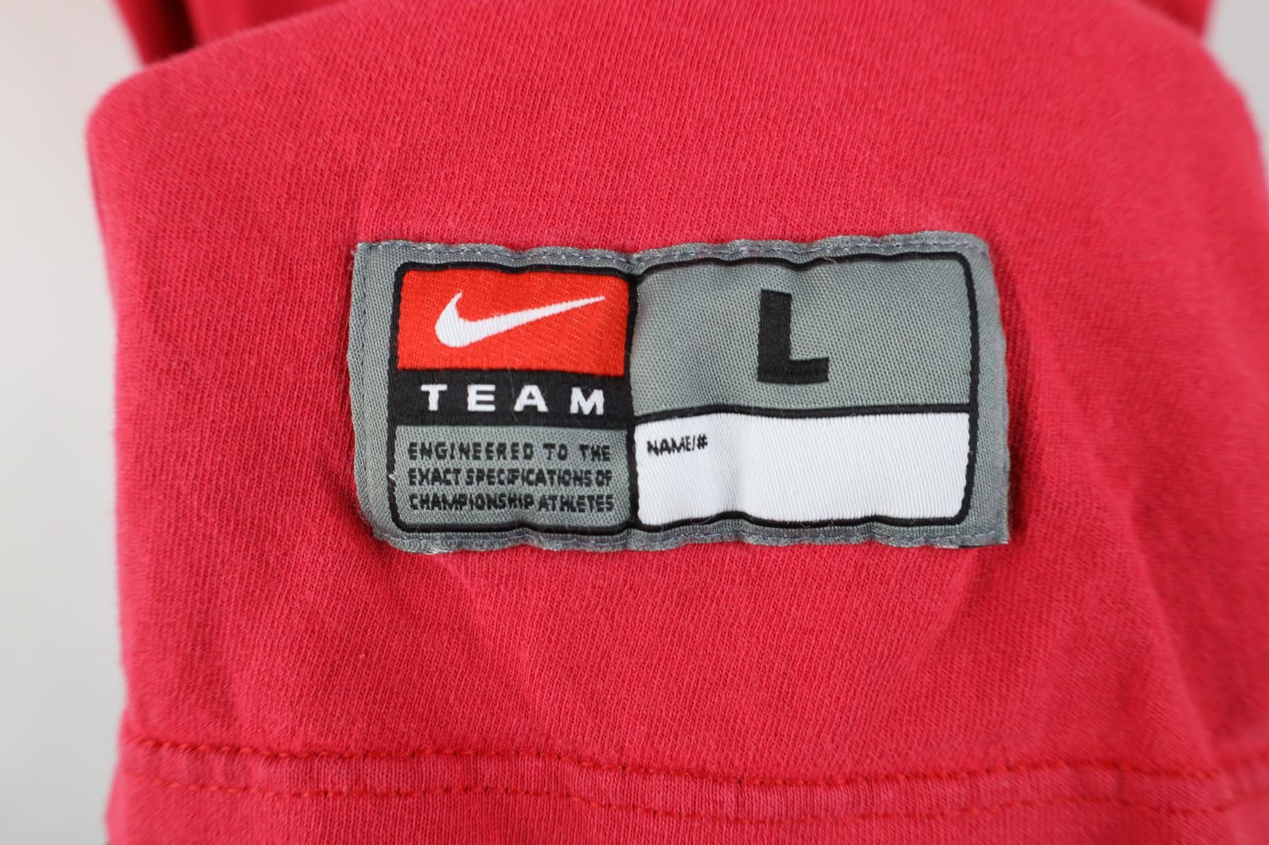 Nike Vintage Nike Swoosh Ohio State University Football T-Shirt Size US L / EU 52-54 / 3 - 6 Thumbnail