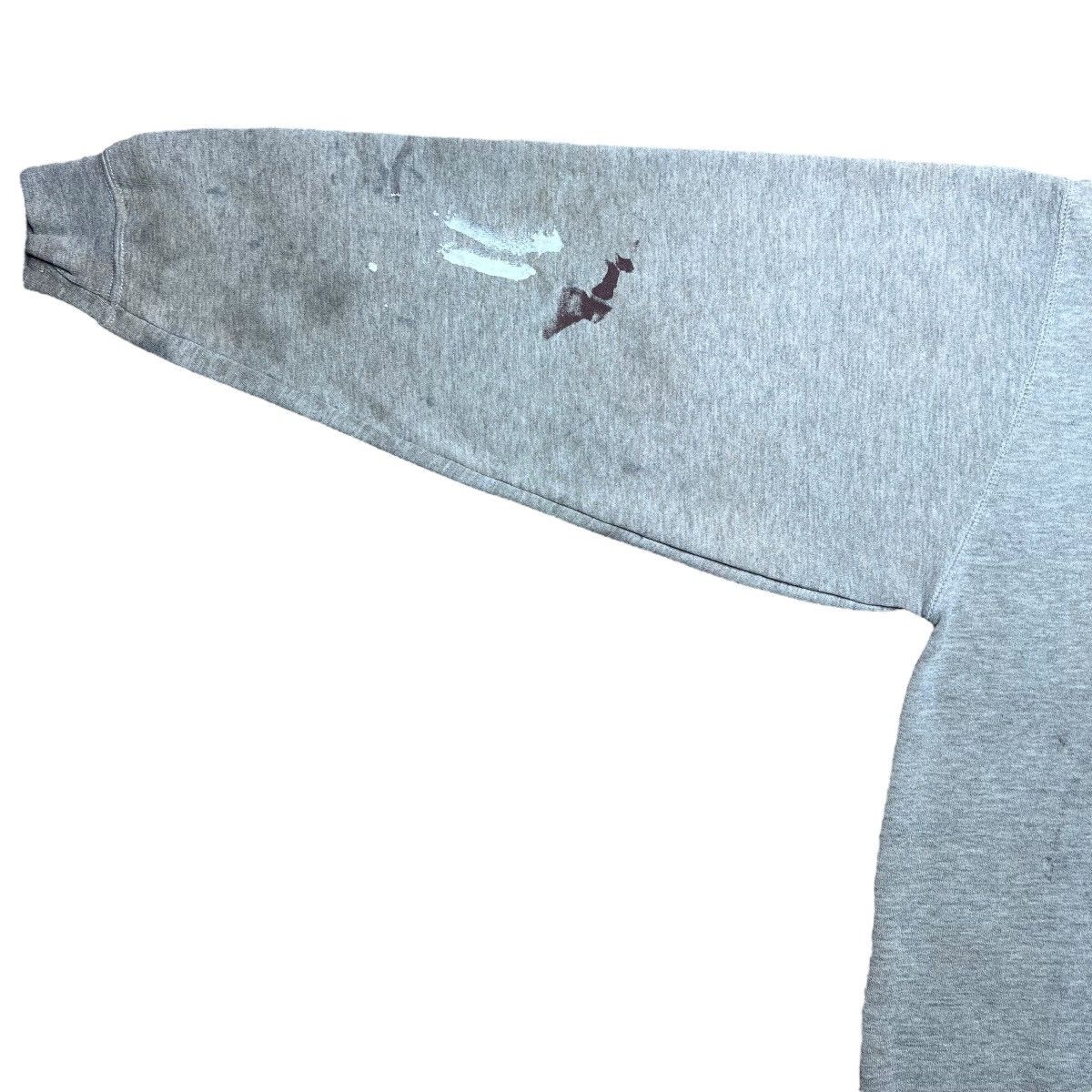 Carhartt × Vintage Vtg 1990s Carhartt Gray Paint Splattered Pullover Sweatshirt Size US XL / EU 56 / 4 - 10 Thumbnail