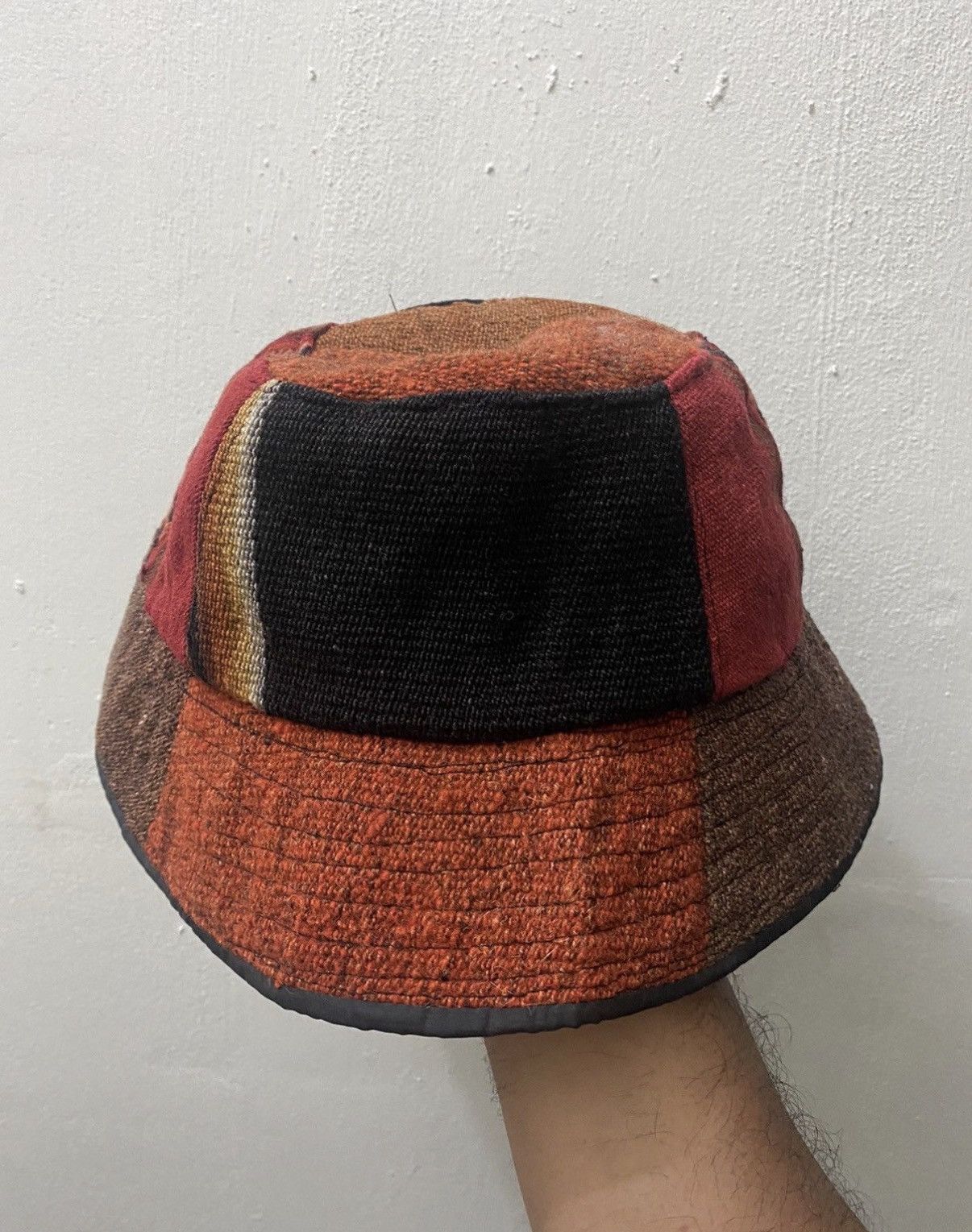 Japanese Brand VTG Patchwork Style Kapital Hat Size ONE SIZE - 3 Thumbnail