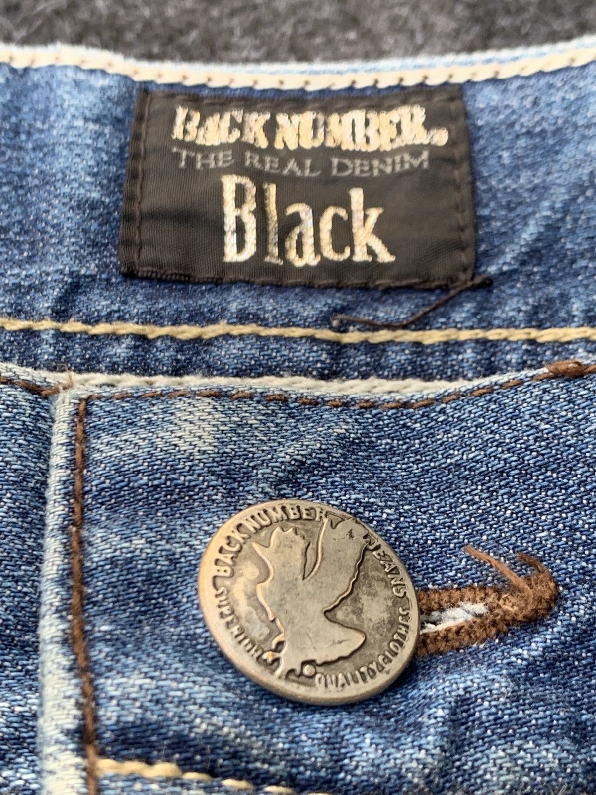 Number (N)ine BACK NUMBER BLACK JEAN LIKE NUMBER NINE. Size US 35 - 8 Thumbnail