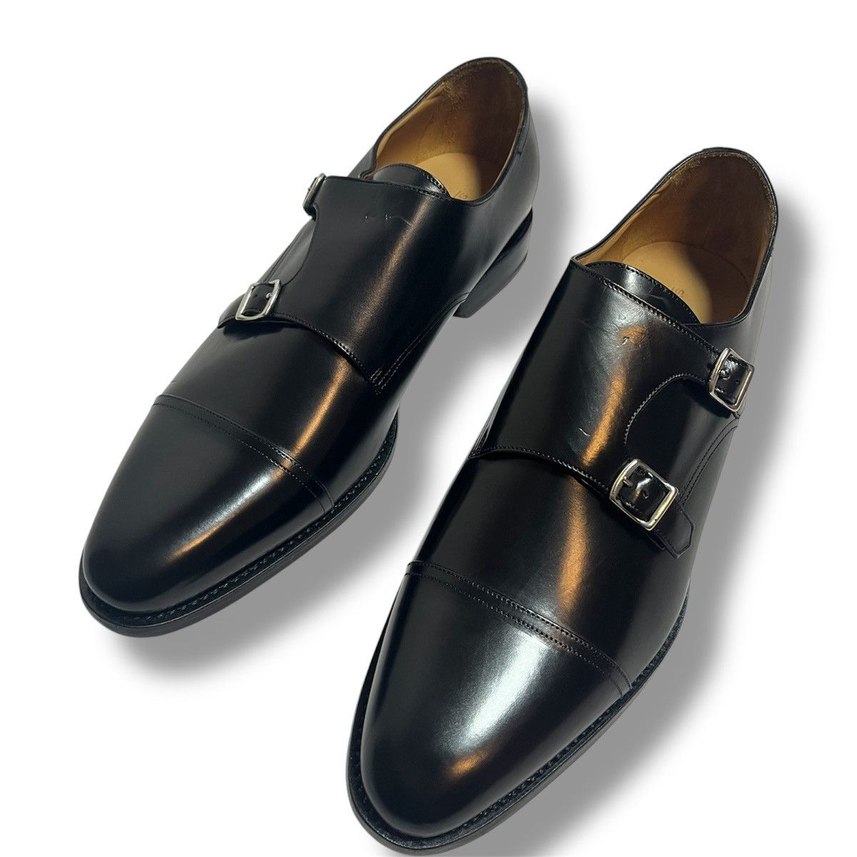 Suitsupply Men Suitsupply Black Double Monk Strap Leather Size US13 Size US 13 / EU 46 - 1 Thumbnail
