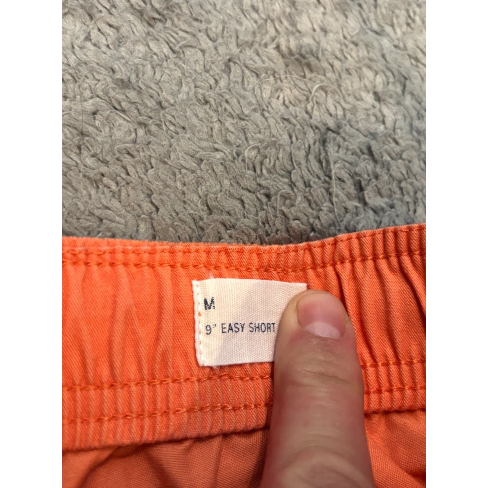 Gap Gap Shorts Mens M Orange 9" Inseam Lightweight Chino Elastic Waist Pockets Solid Drawstring Casual Mens Size US 31 - 3 Thumbnail